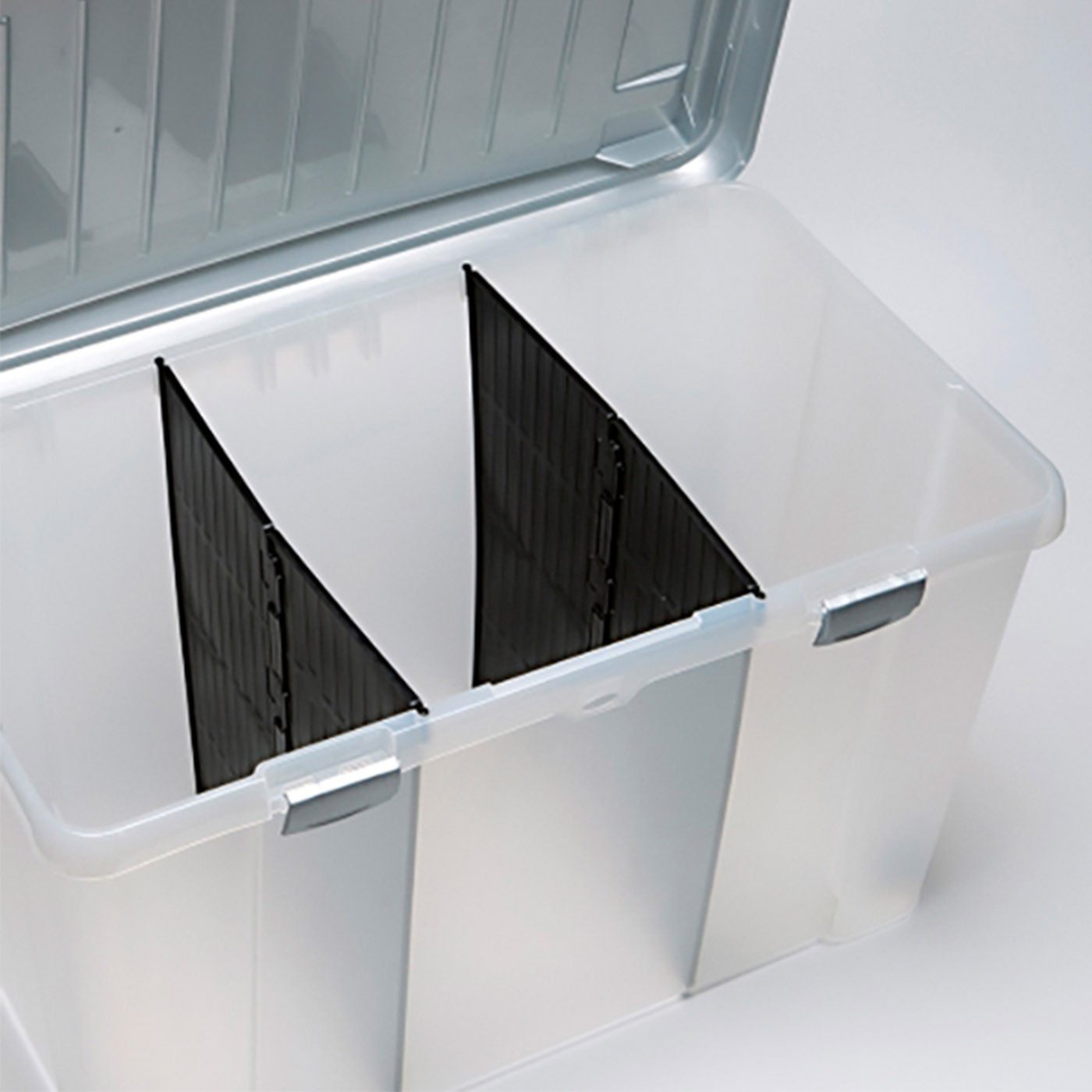 Casaria Aufbewahrungsbox, 120L Deckel Rollen Kunststoff günstig online kaufen