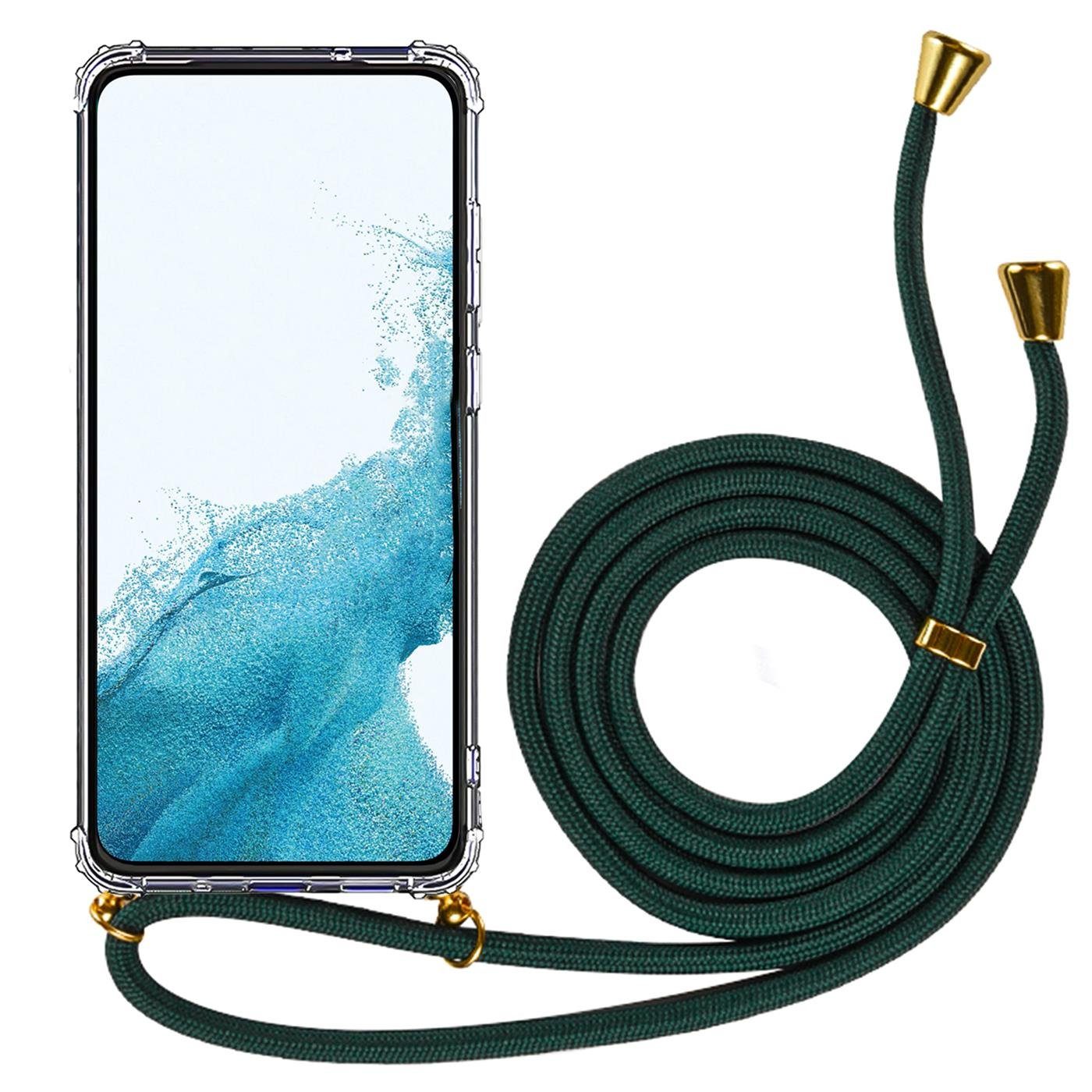CoolGadget Handykette Handyhülle mit Handyband für Samsung Galaxy S22 6,1 Zoll, Case zum Umhängen Kette Halsband Kordel mit Hülle für Samsung S22 5G