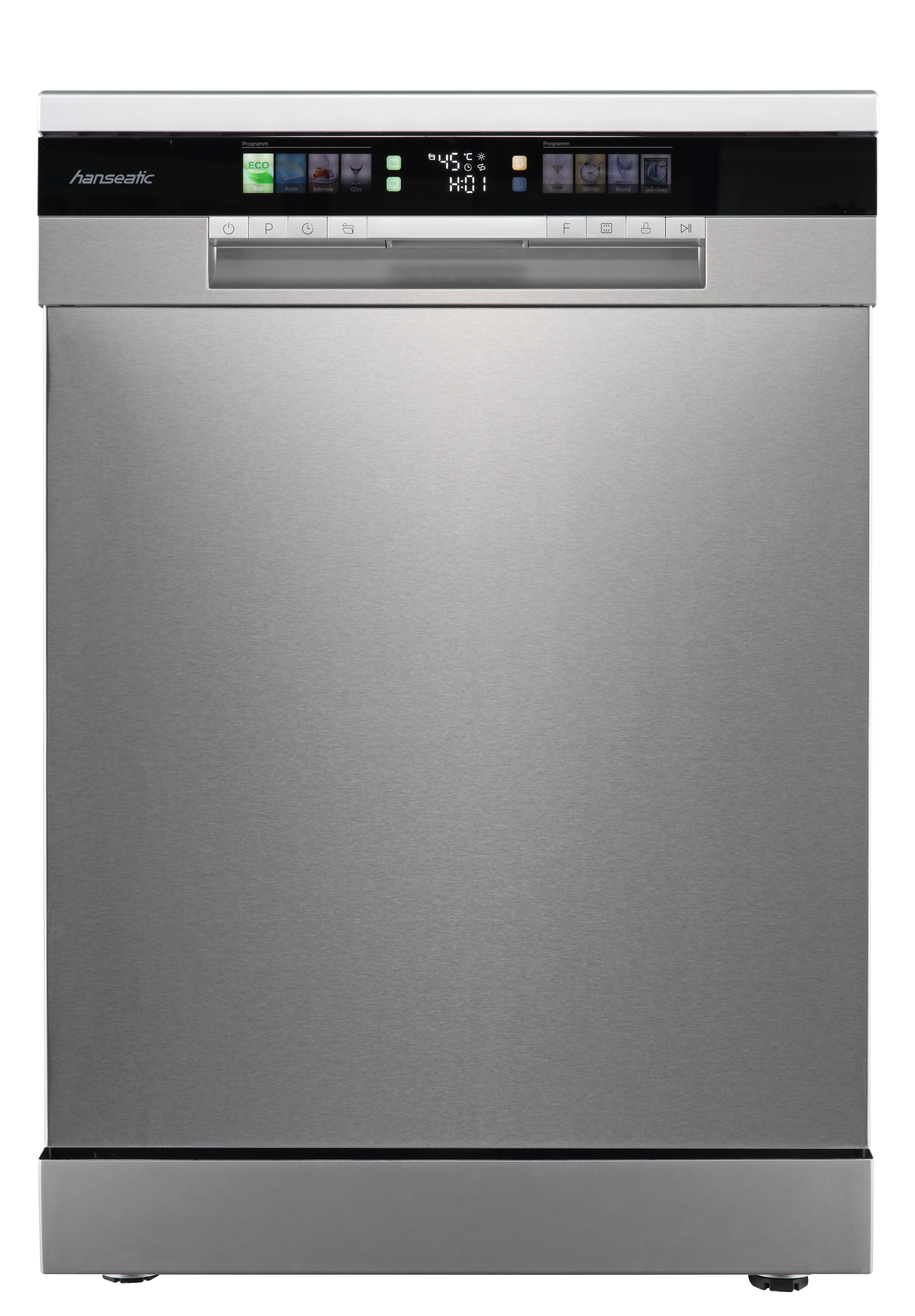 Hanseatic Standgeschirrspüler HG6085A147831FS, 14 Maßgedecke, Automatische Gerätetüröffnung
