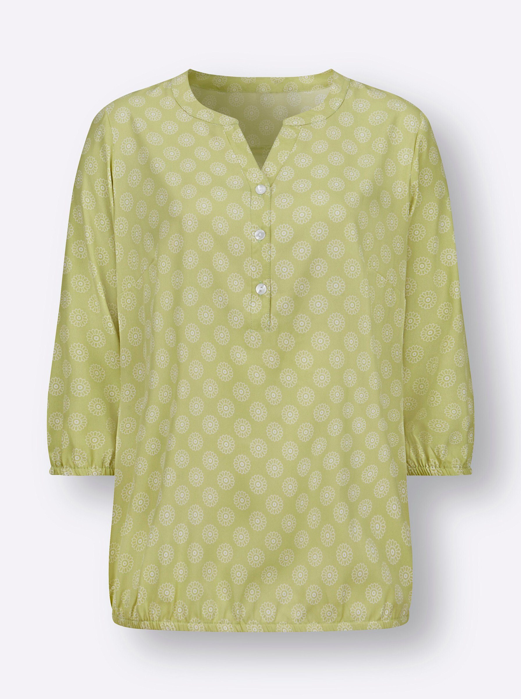Sieh an! Klassische Bluse Schlupfbluse 3/4-Arm
