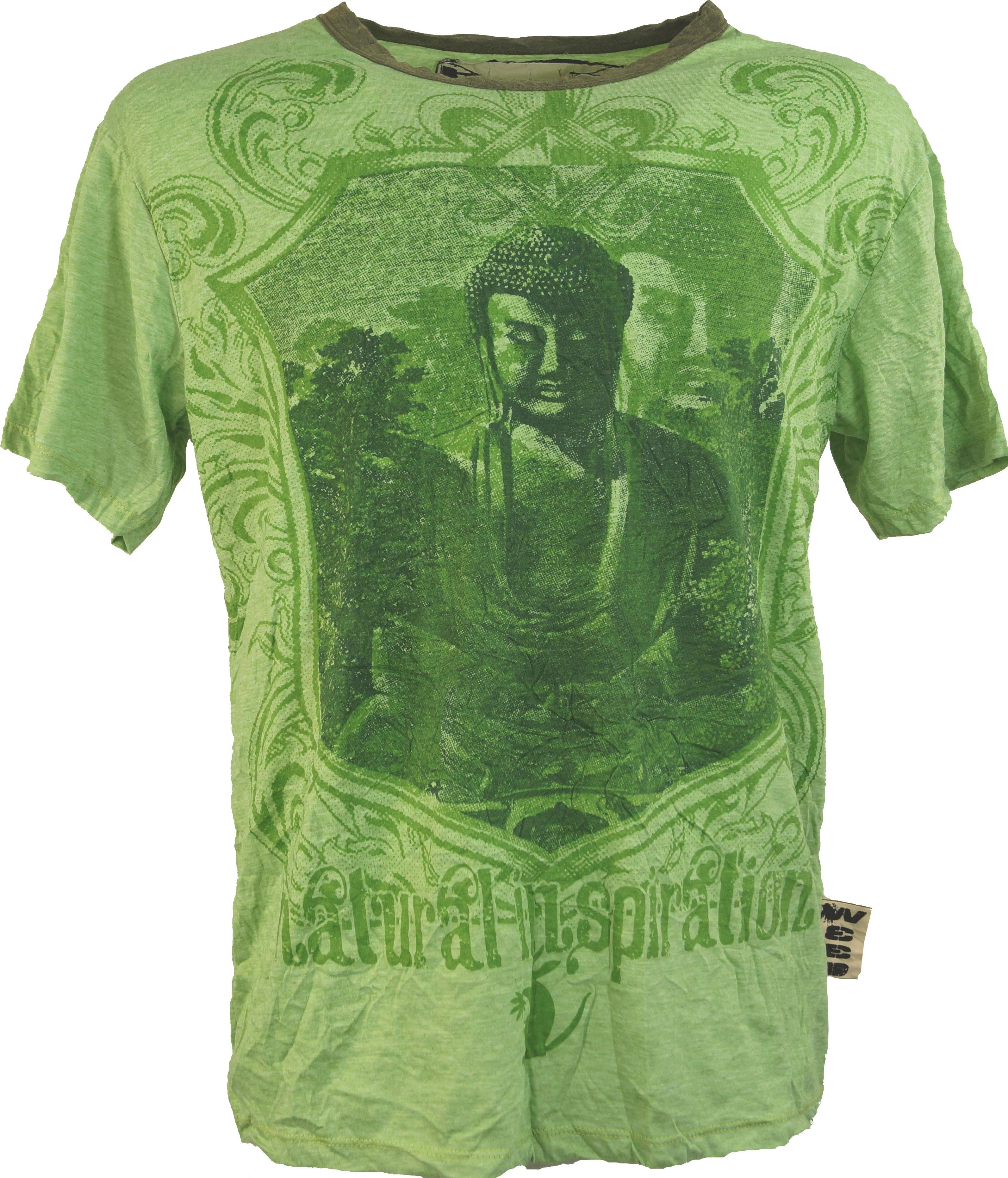 Guru-Shop T-Shirt Weed T-Shirt - Buddha günstig online kaufen