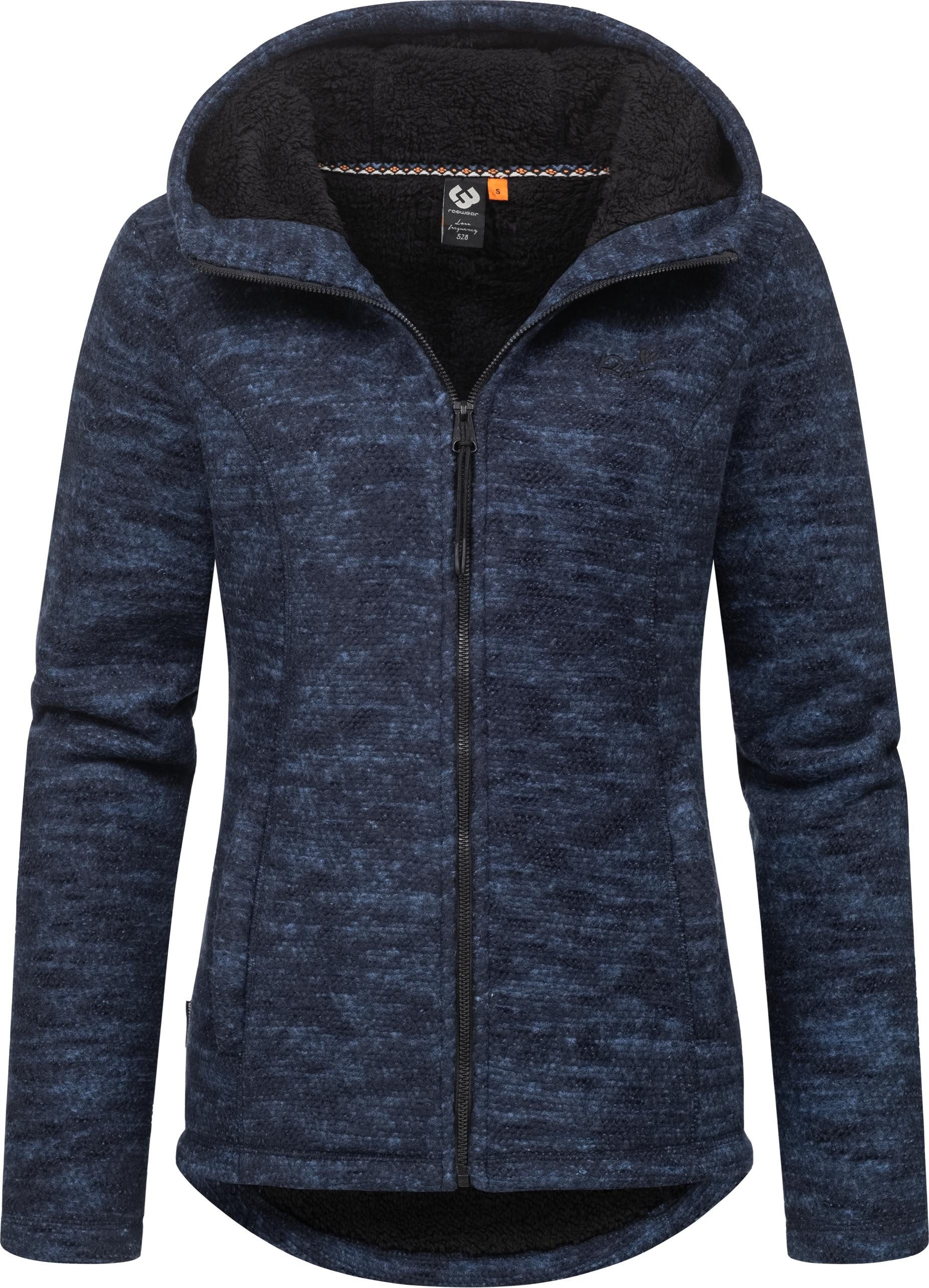 Ragwear Kapuzenstrickjacke Lyshka Melange Kuschelige Kapuzenjacke günstig online kaufen