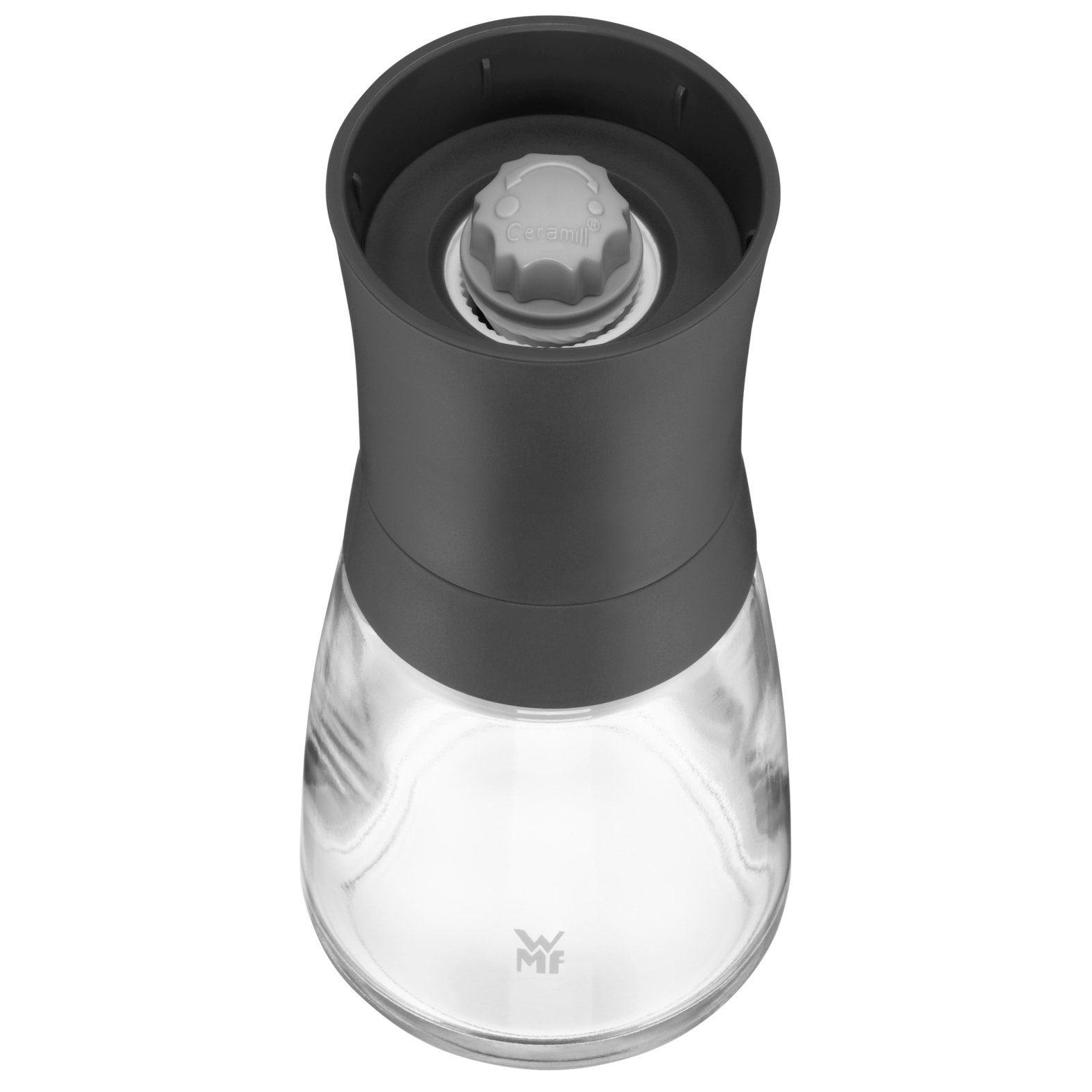 WMF Gewürzmühle Trend Gewürzmühlen-Set, 2-teilig, grau, (2 Stück), Unbefüllt, Keramikmahlwerk verschleiß,- korrosions- und abriebfrei