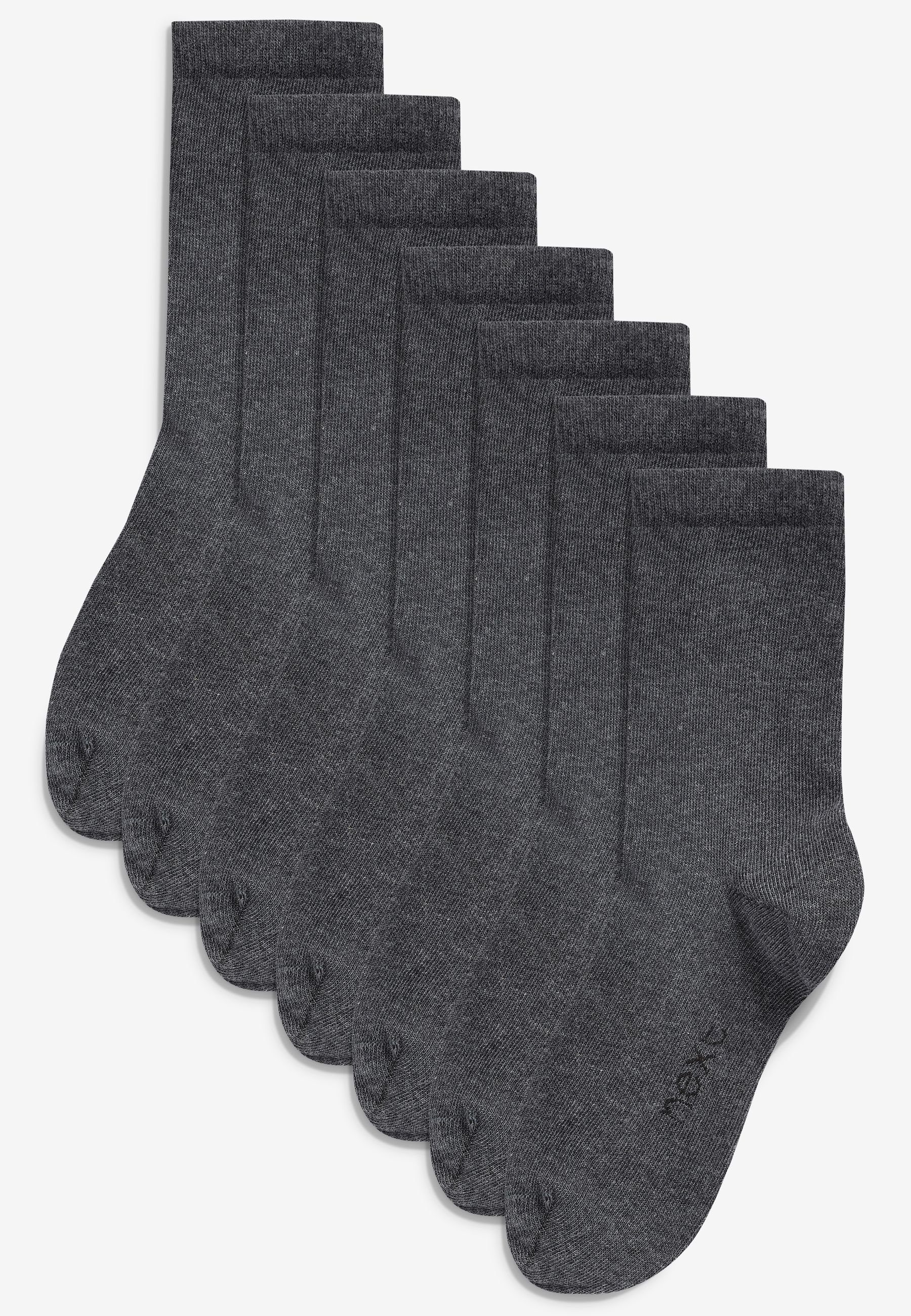 Next Kurzsocken Socken mit hohem Baumwollanteil, 7er-Pack (1-Paar) Grey