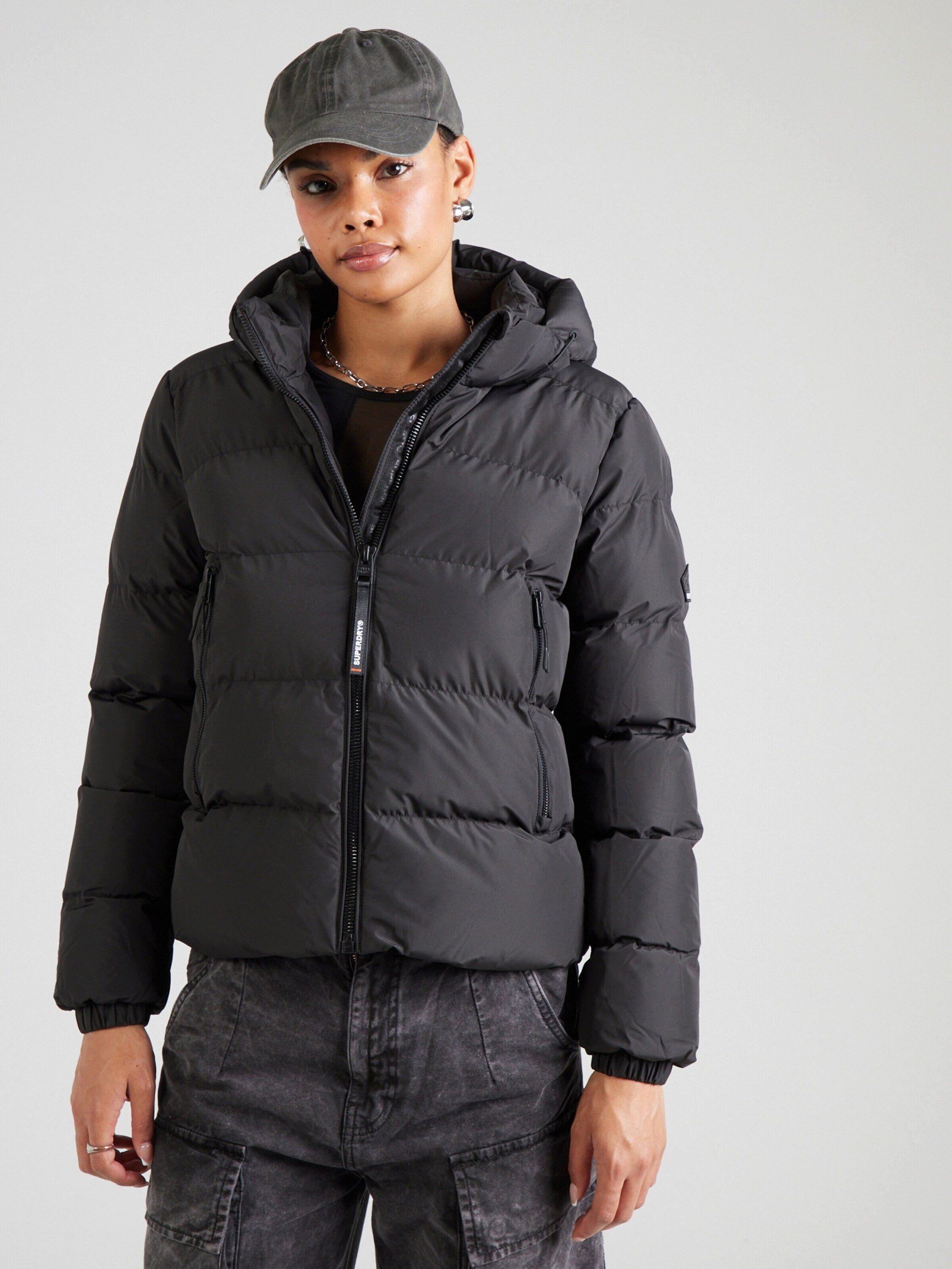 Superdry Steppjacke HOODED SPORTS PUFFER JACKET günstig online kaufen