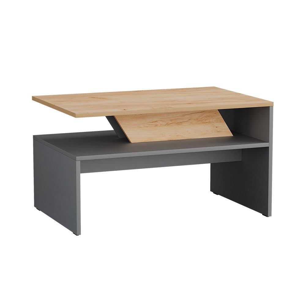 Vicco Couchtisch Arden, Anthrazit/Artisan, 80 x 52.6 cm (1-St)