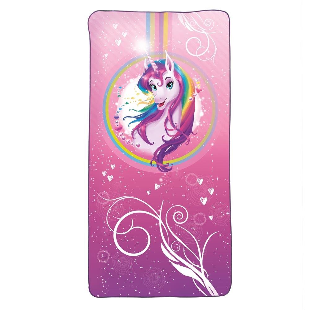 Badetuch Roth 60 Einhornportrait, für x cm, 120 Kinder, Rosa Schwimmunterricht, für