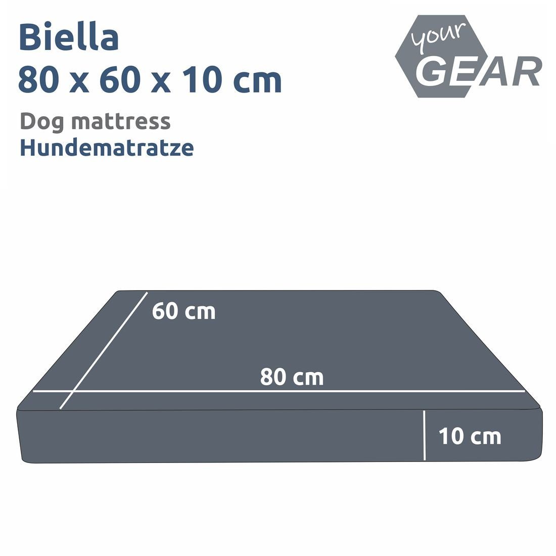 yourGEAR Hundematte your GEAR Biella 80x60x10 günstig online kaufen