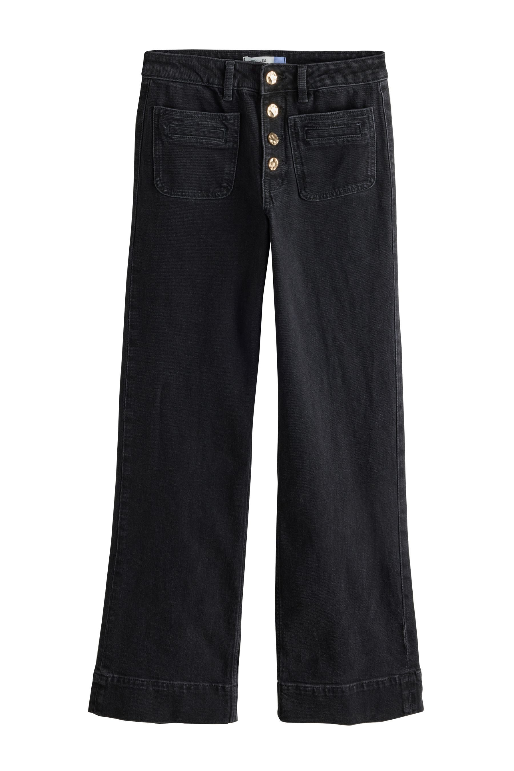 Next Weite Jeans Jeans mit weitem Bein und Tasche, Kurzgröße (1-tlg)
