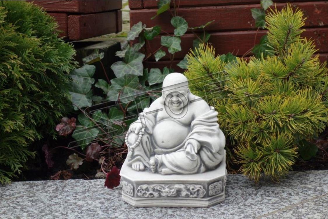 JVmoebel Skulptur Buddha Skulptur Steinoptik. Wohnbereich Skulptur und Garten für in