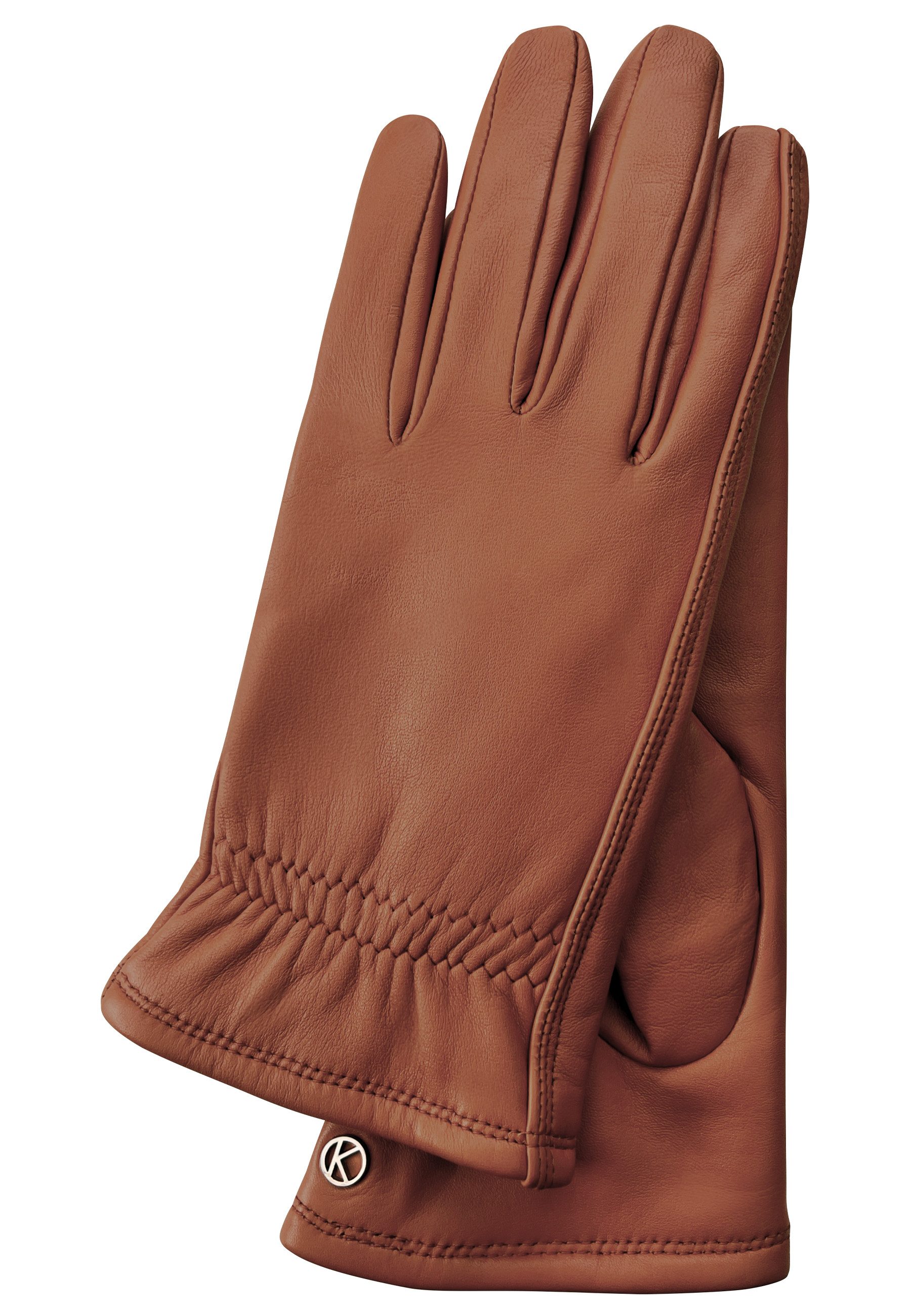 KESSLER Lederhandschuhe SADIE (Paar, 1-St., Handschuhe) Leather Working Group zertifiziertes Leder, kuscheliges Strickfutter