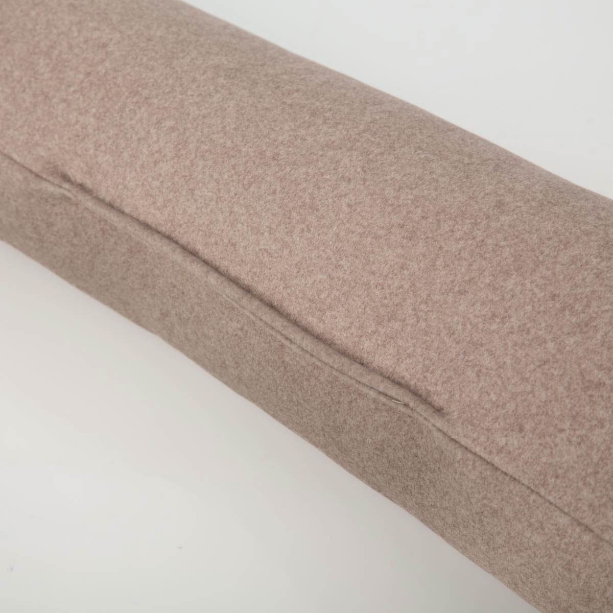 SCHÖNER LEBEN. Zugluftstopper Thermo-Zugluftstopper kuschelweich hellbraun für Fenster & Türen, handmade