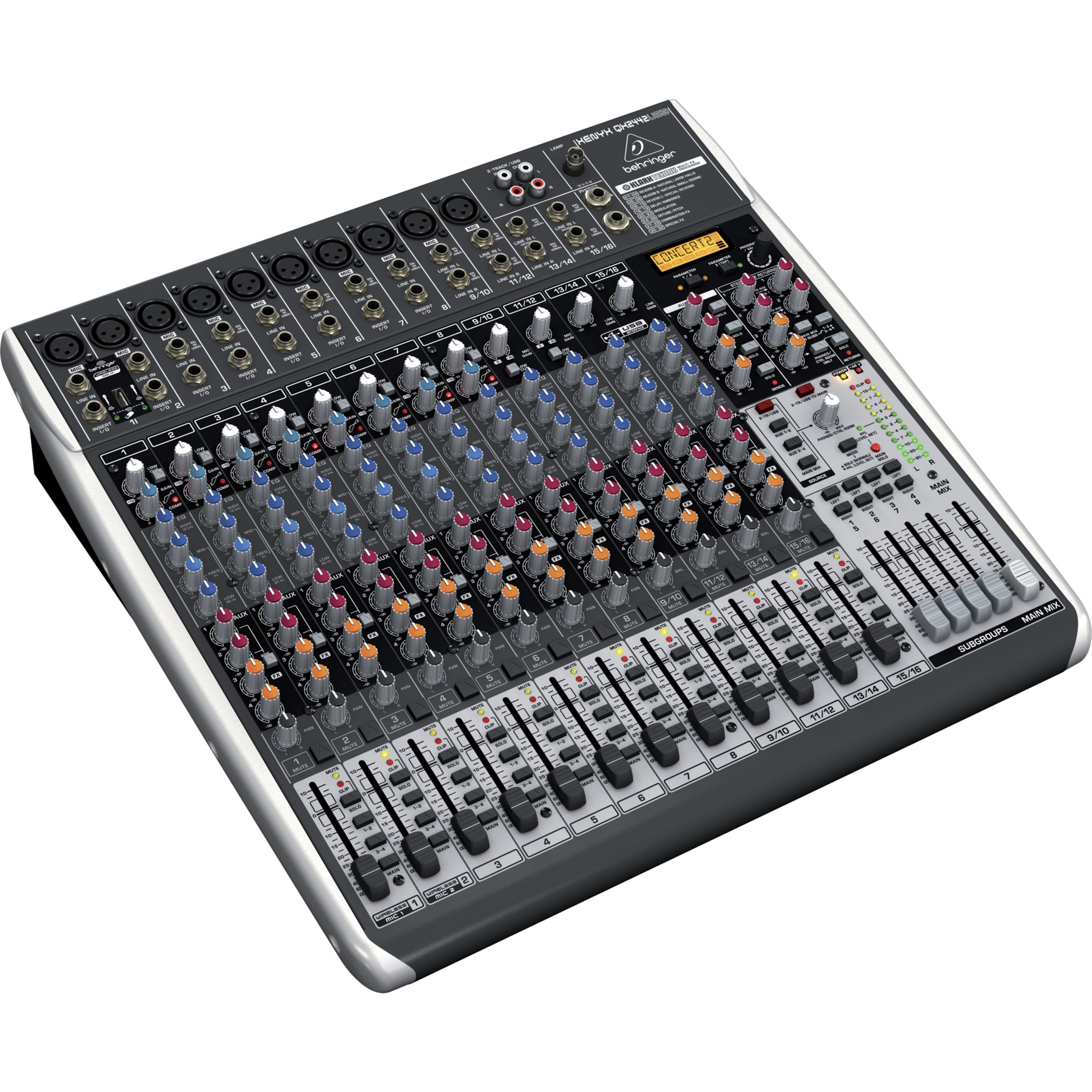Behringer Mischpult, (XENYX QX2442USB, PA Mischpulte, Analog Mixer), XENYX QX2442USB - Analogmixer