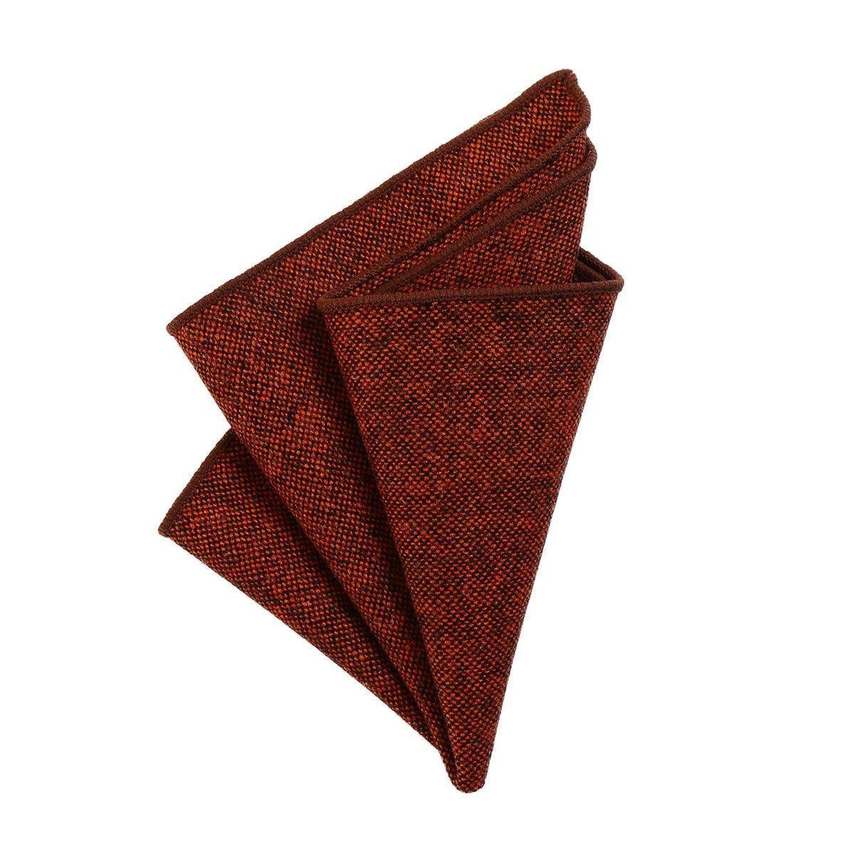 DonDon Einstecktuch DonDon Einstecktuch Tweed Style einfarbig, (Packung, 1-St. Packung), zum Falten, Tweed-Look