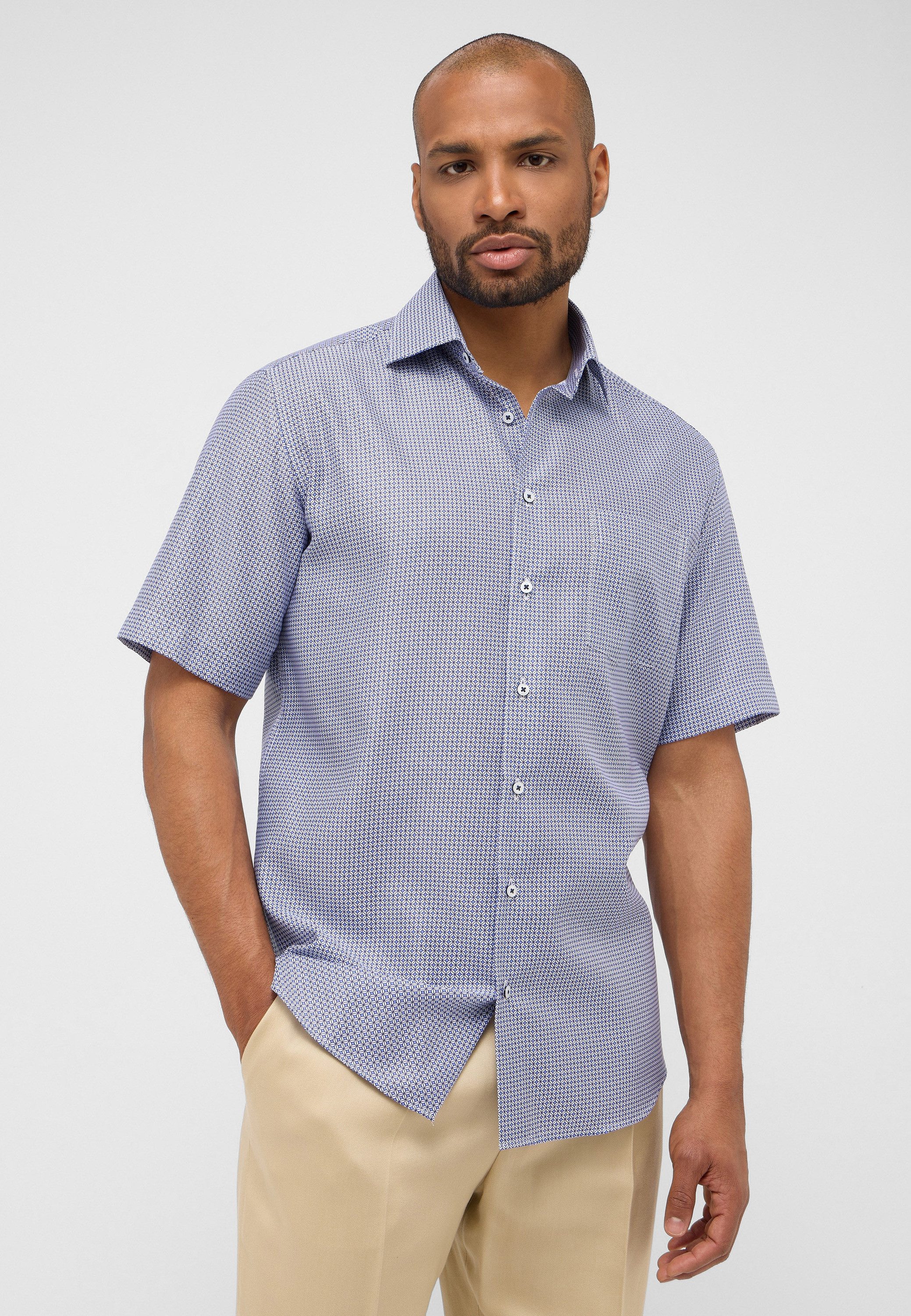 Eterna Kurzarmhemd MODERN FIT NON IRON günstig online kaufen