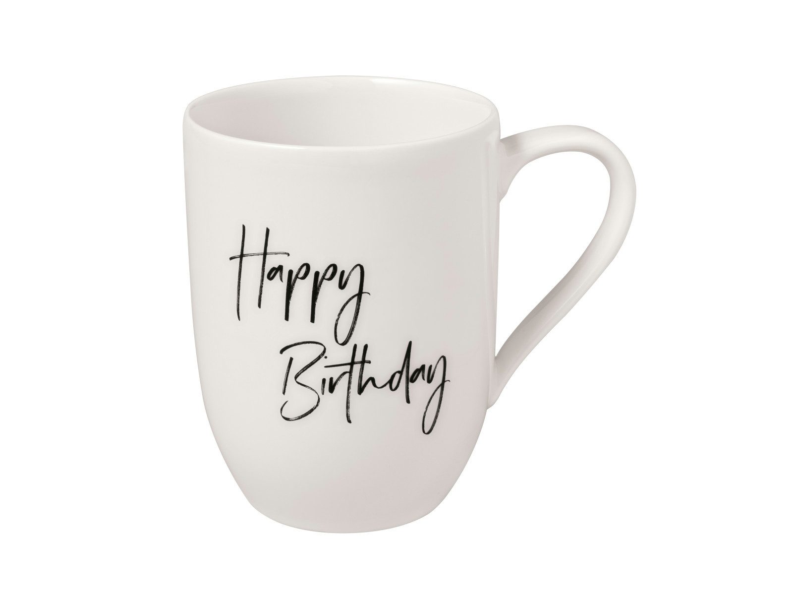Villeroy & Boch Becher Statement Henkelbecher Happy Birthday 0,29l Set 2tlg, Premium Porcelain