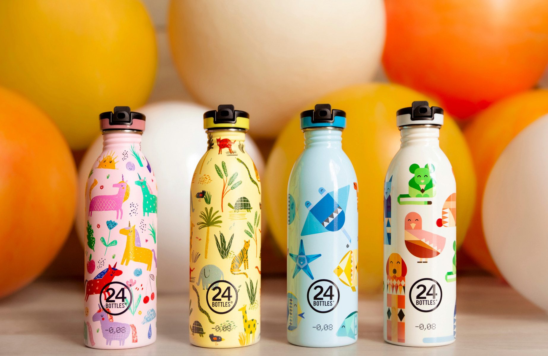 24 Bottles Trinkflasche Kids Urban Bottle Jungle Friends 500ml