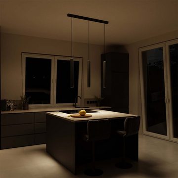 LUMIÈRE Design LED Pendelleuchte Deckenleuchte Pendelleuchte dimmbar LED 4-flammig Hängelampe, LED fest integriert, Kaltweiß bis warmweiß (verstellbar), Hängelampe, Pendelleuchte, 4-flammig, Esstischleuchte, Hängeleuchte, Esszimmerlampe, Deckenleuchte