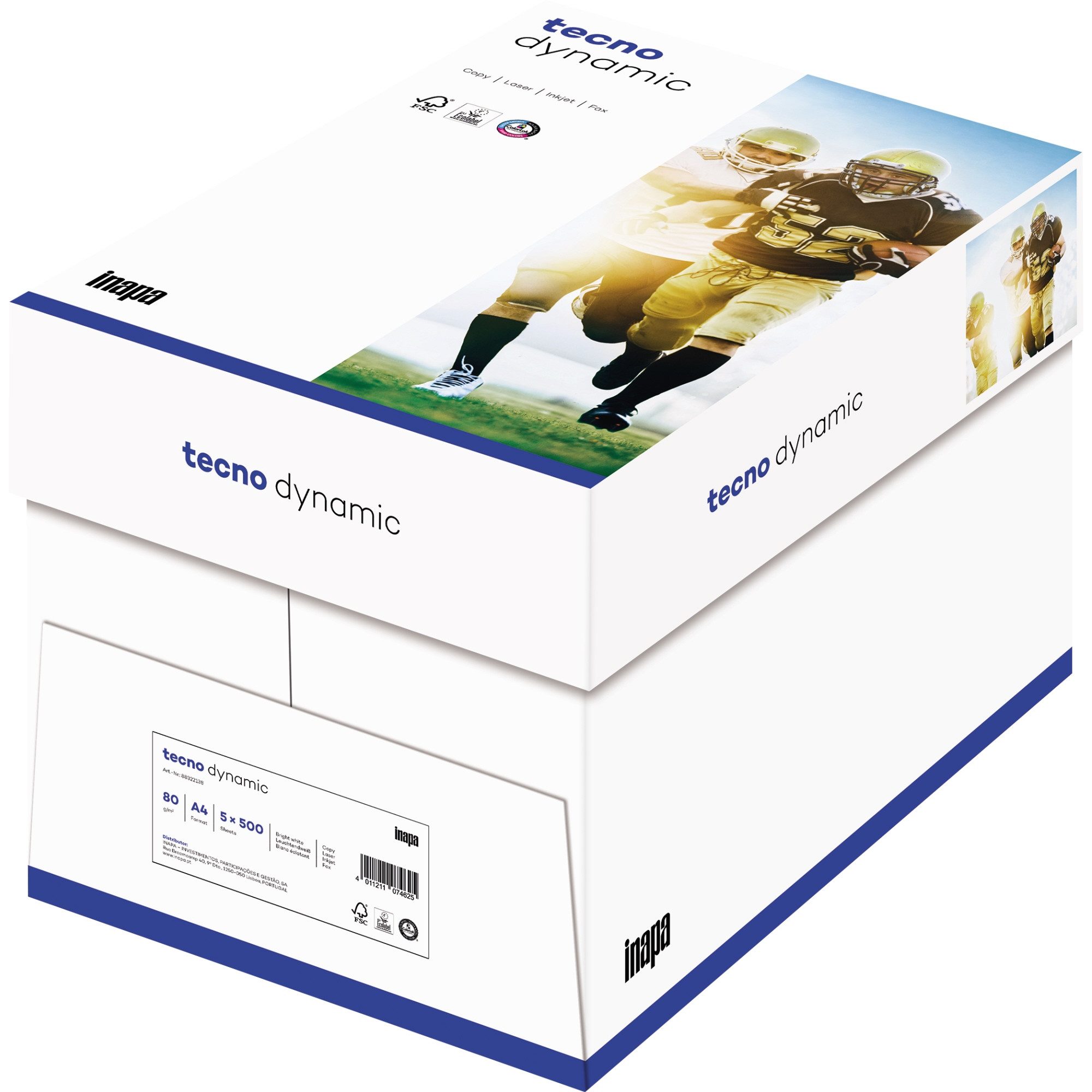INAPA Kopierpapier Kopierpapier Dynamic 2100011482 A4 80g 2.500 Blatt