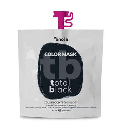 Fanola Haarfarbe Fanola Fanola Color Masker Total Black 30ml Total Black