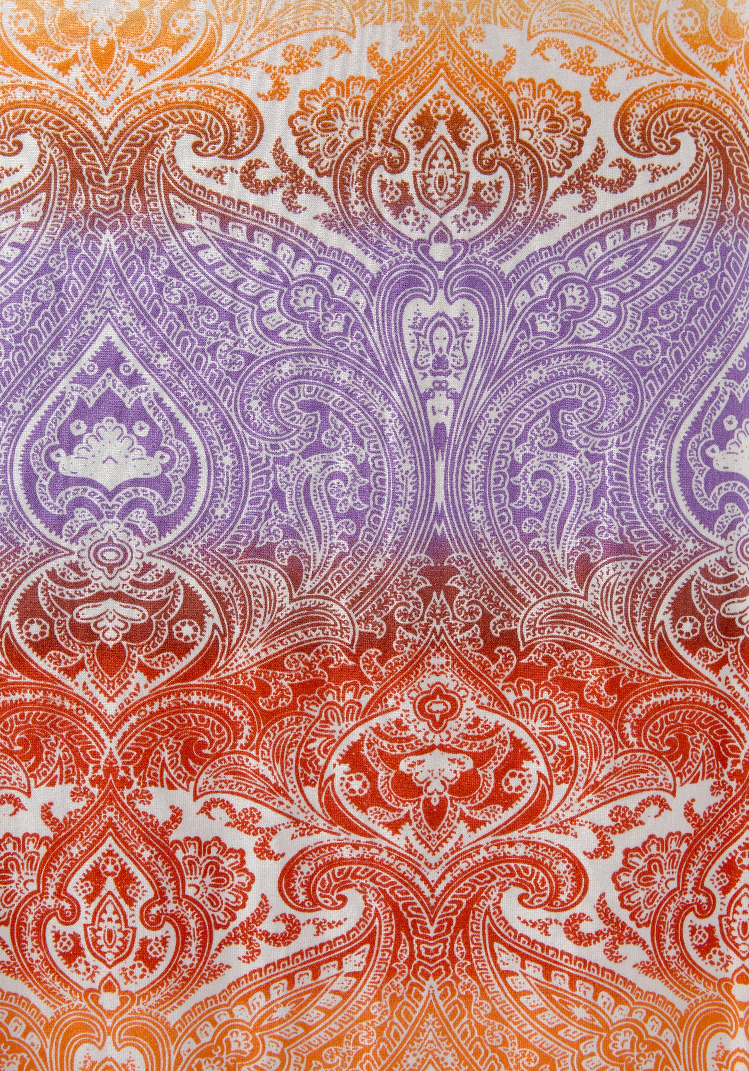 LASCANA Jerseykleid mit geflochtenen Trägern und Alloverdruck Sommerkleid, kurzes Strandkleid im Batik-Stil, leichtes Viskosekleid
