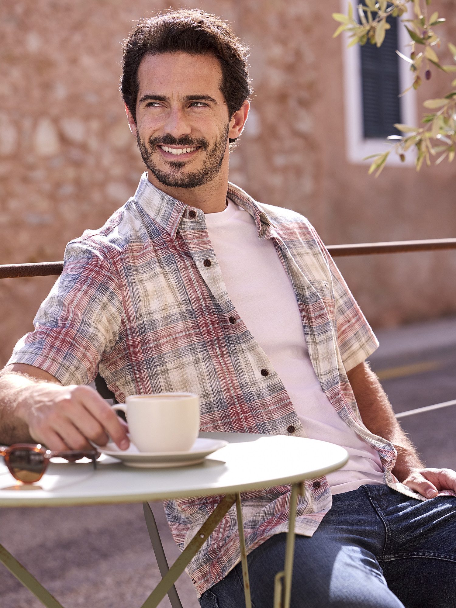 LERROS Kurzarmhemd "Karohemd aus sommerlichem Strukturgewebe" günstig online kaufen