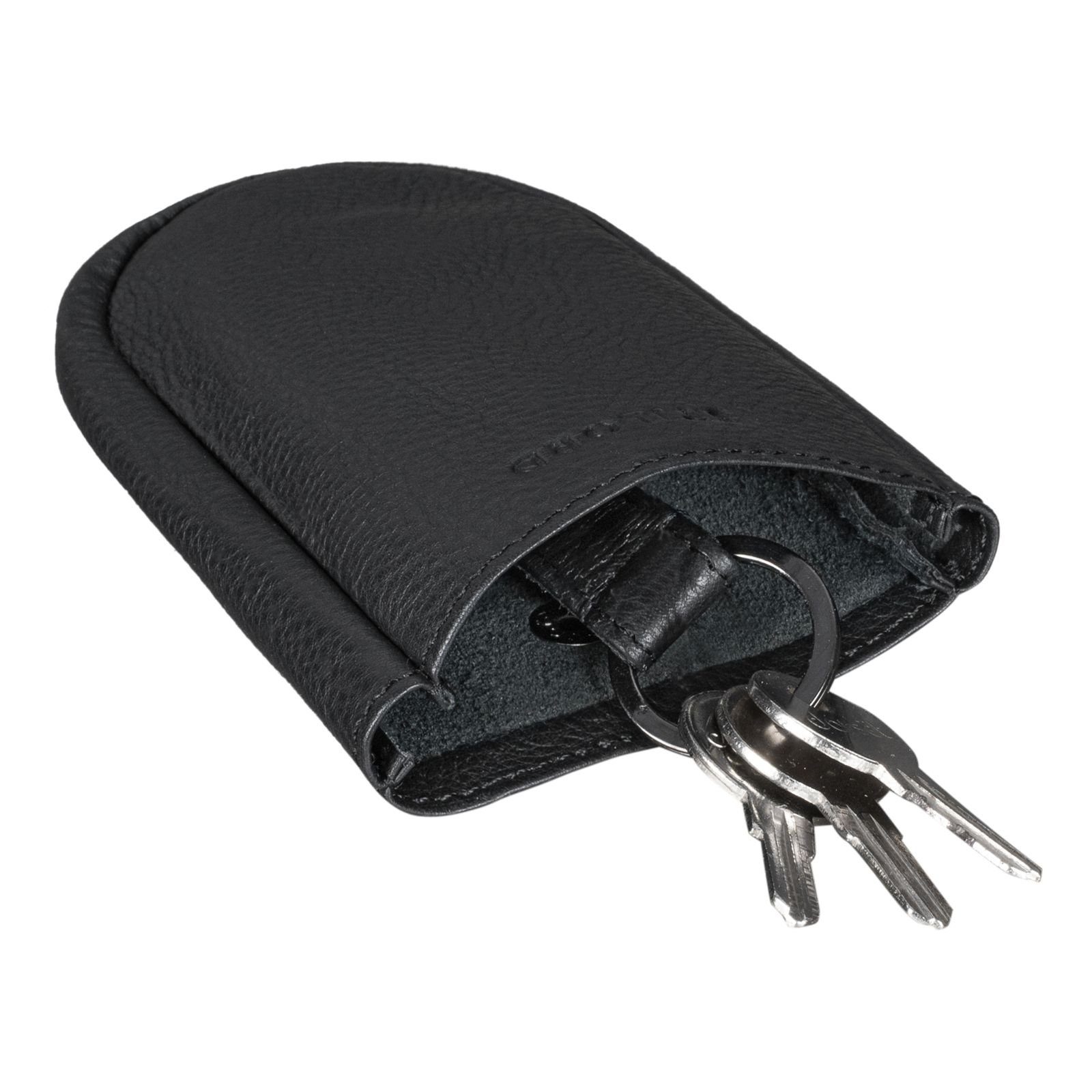 STILORD Schlüsseltasche "Monty" Schlüsselglocke Leder groß