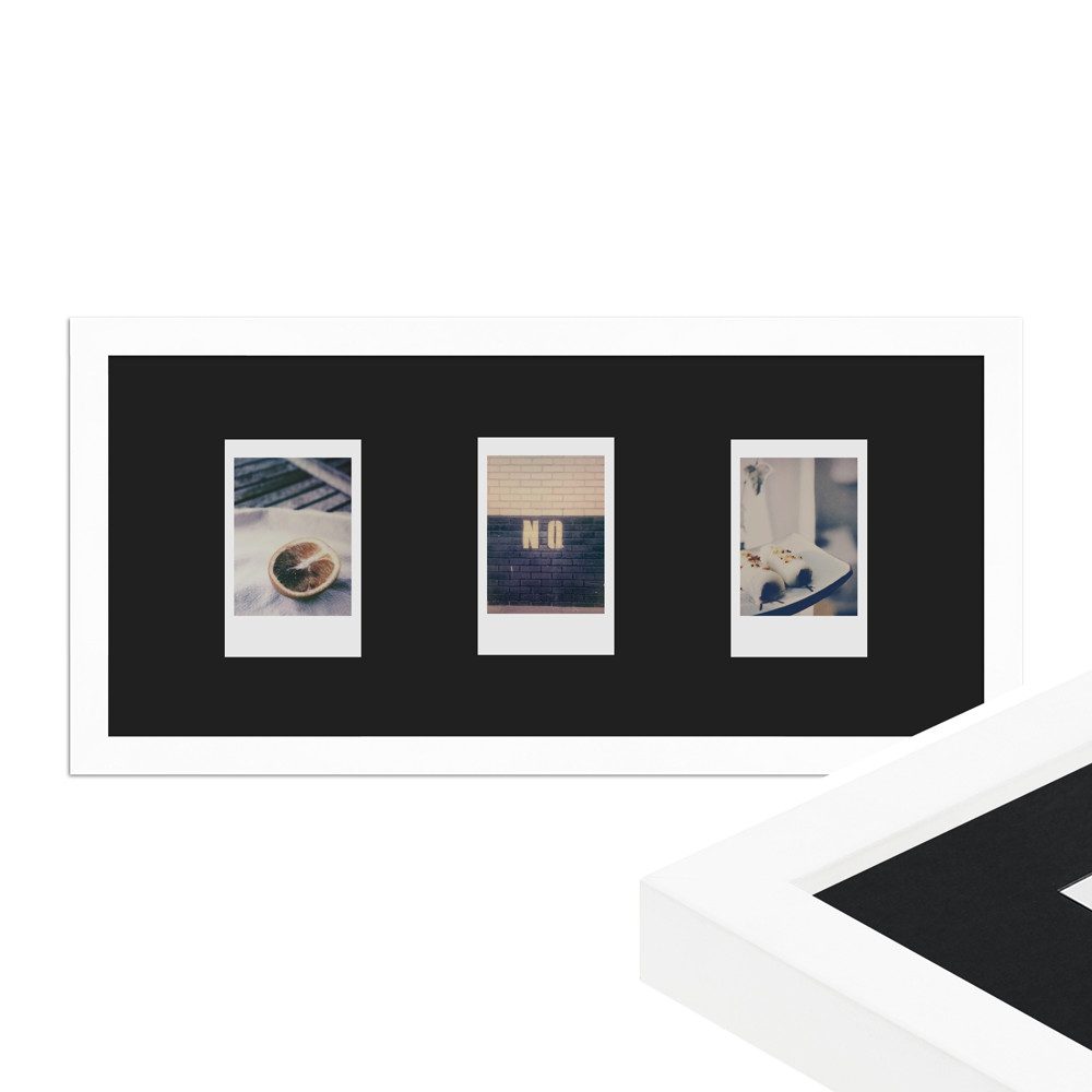 WANDStyle Bilderrahmen H950, für 3 Bilder, im Instax Mini Format, Weiß
