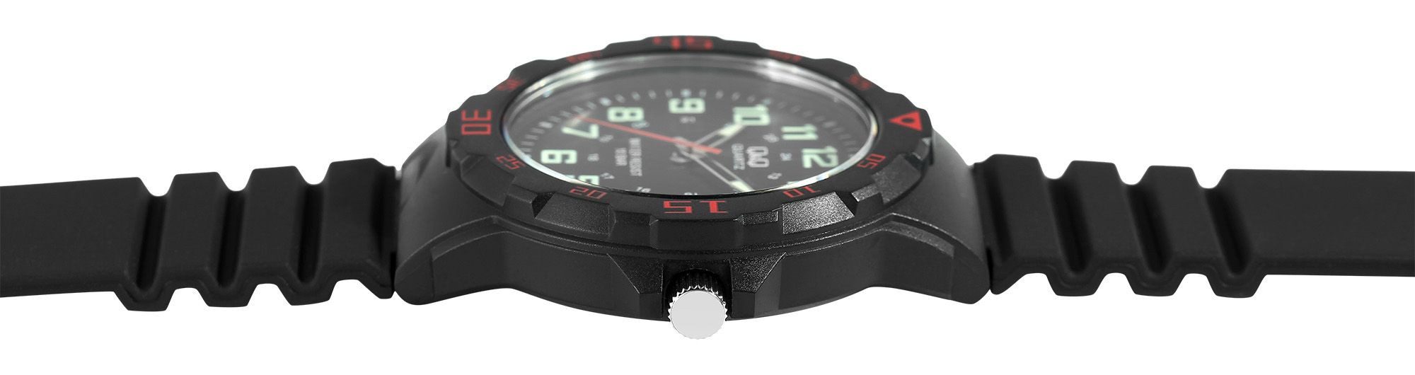 Q&Q Quarzuhr VR18J001Y mit Silikonarmband, 10 bar, schwarz günstig online kaufen