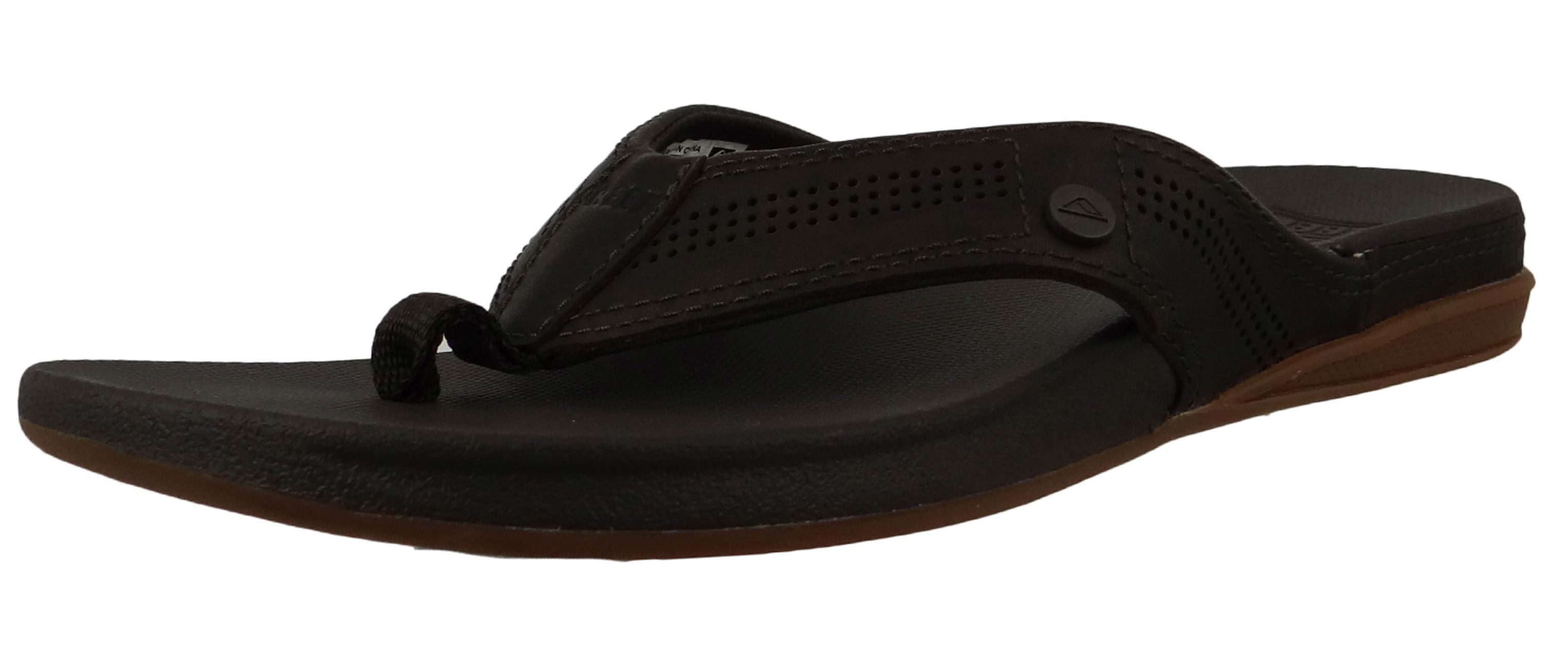 RF0A3YMNBRO Cushion Lux Zehentrenner Black Brown Sandale