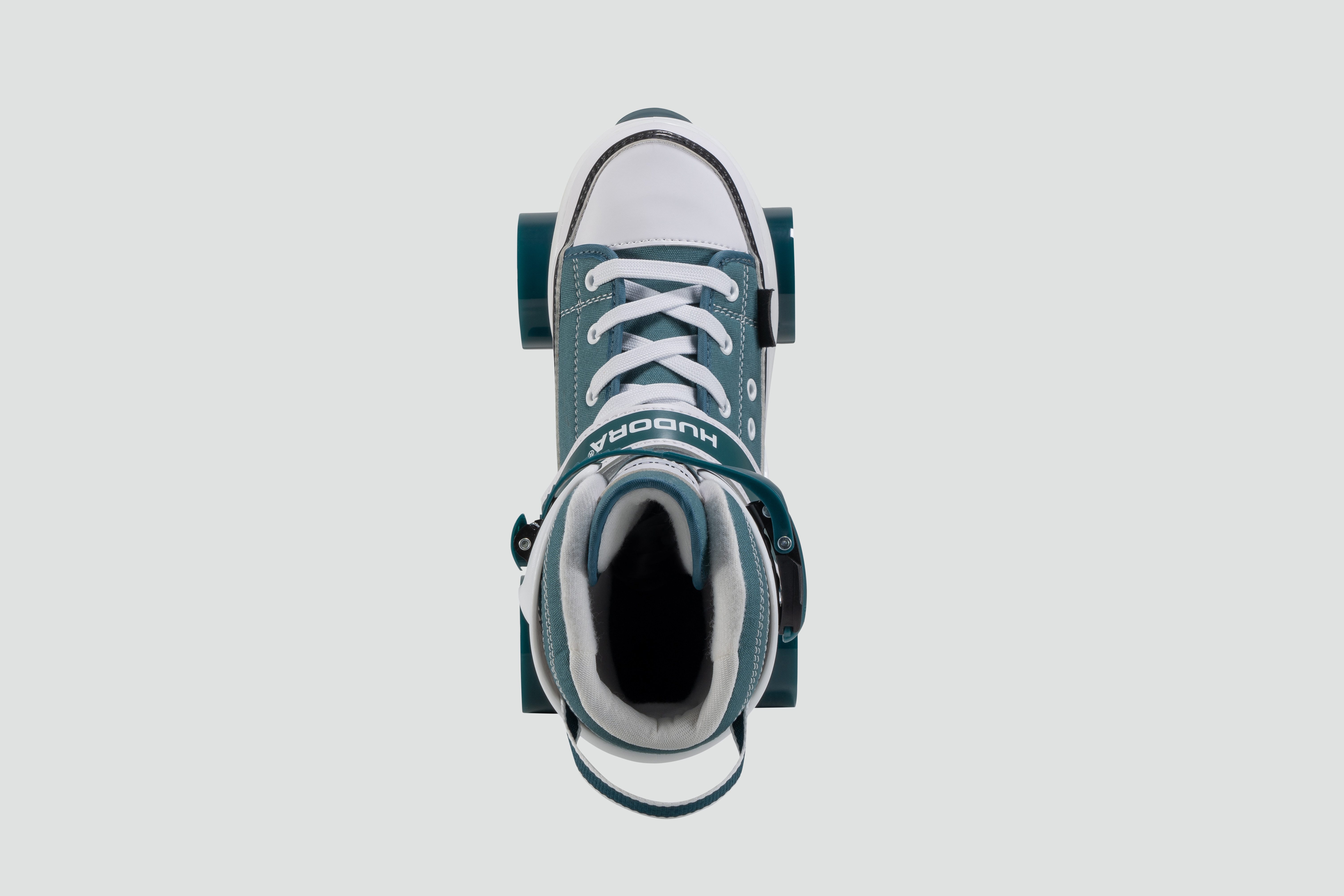 Hudora Rollschuhe Sneaker, Skates in verschiedene Farben, Gr. 28-39, größenverstellbar, Push-Lock-Schnalle, Ratscheband