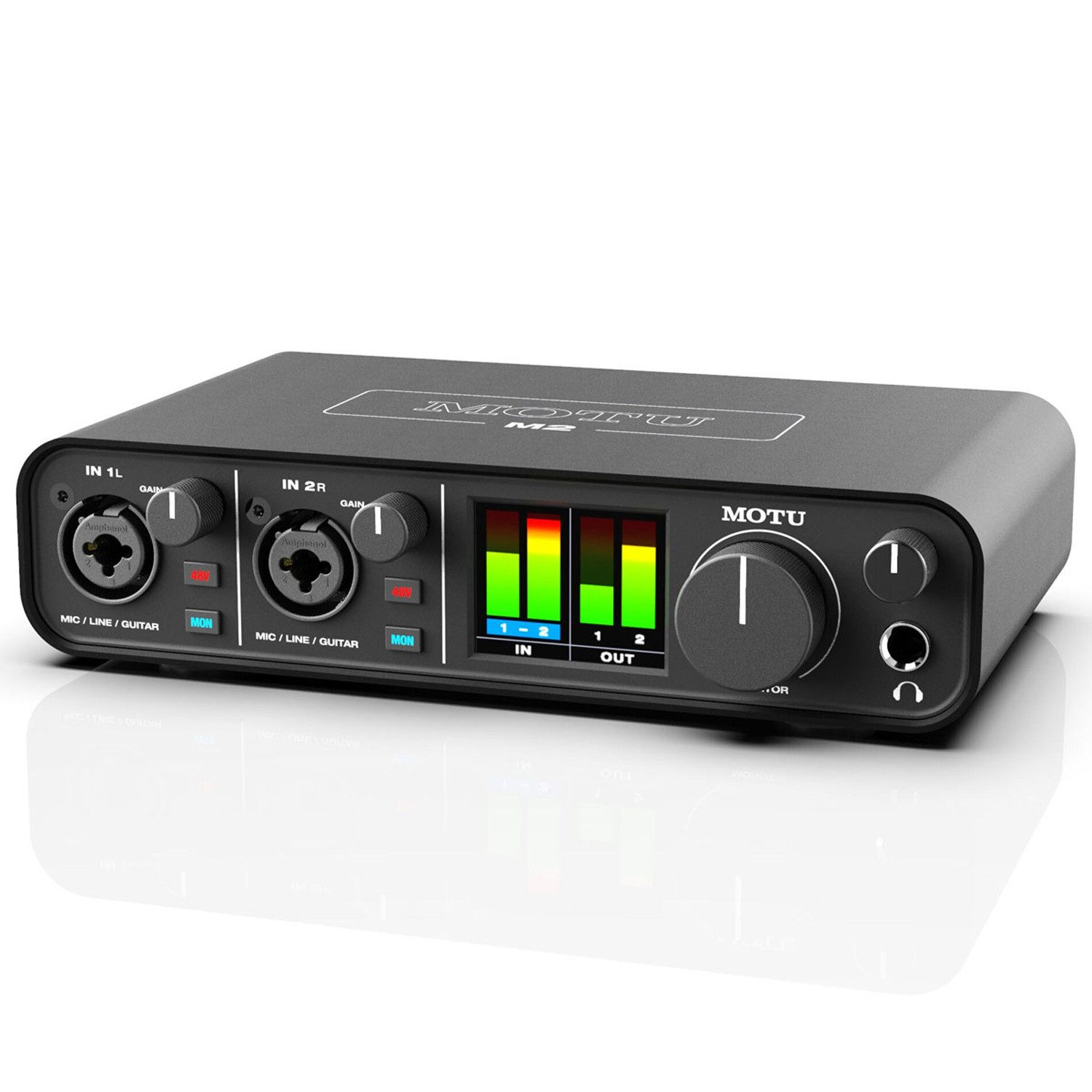 Motu-Audio MOTU M2 2-Kanal USB Audio-Interface Digitales Aufnahmegerät (2-Kanal USB-Audio-Interface)