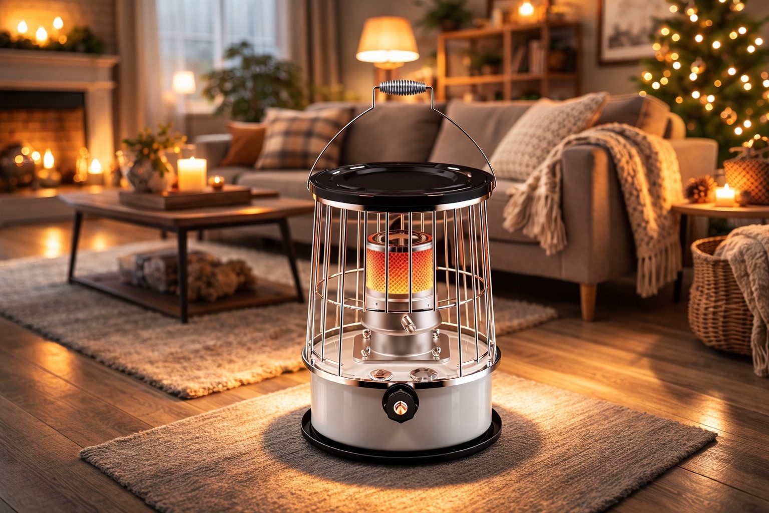 Eurocatch Petroleumheizung Petroleumheizung mit Tragetasche, 2600 W, Mobil, kompakt, ohne Strom nutzbar, mit Tragetasche – Bild 2 von 5