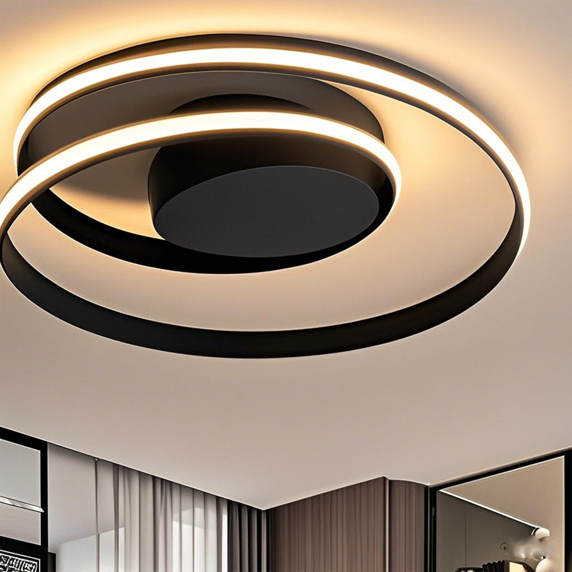Masbekte Deckenleuchte 45cm LED Deckenlampe, Stufenlos günstig online kaufen