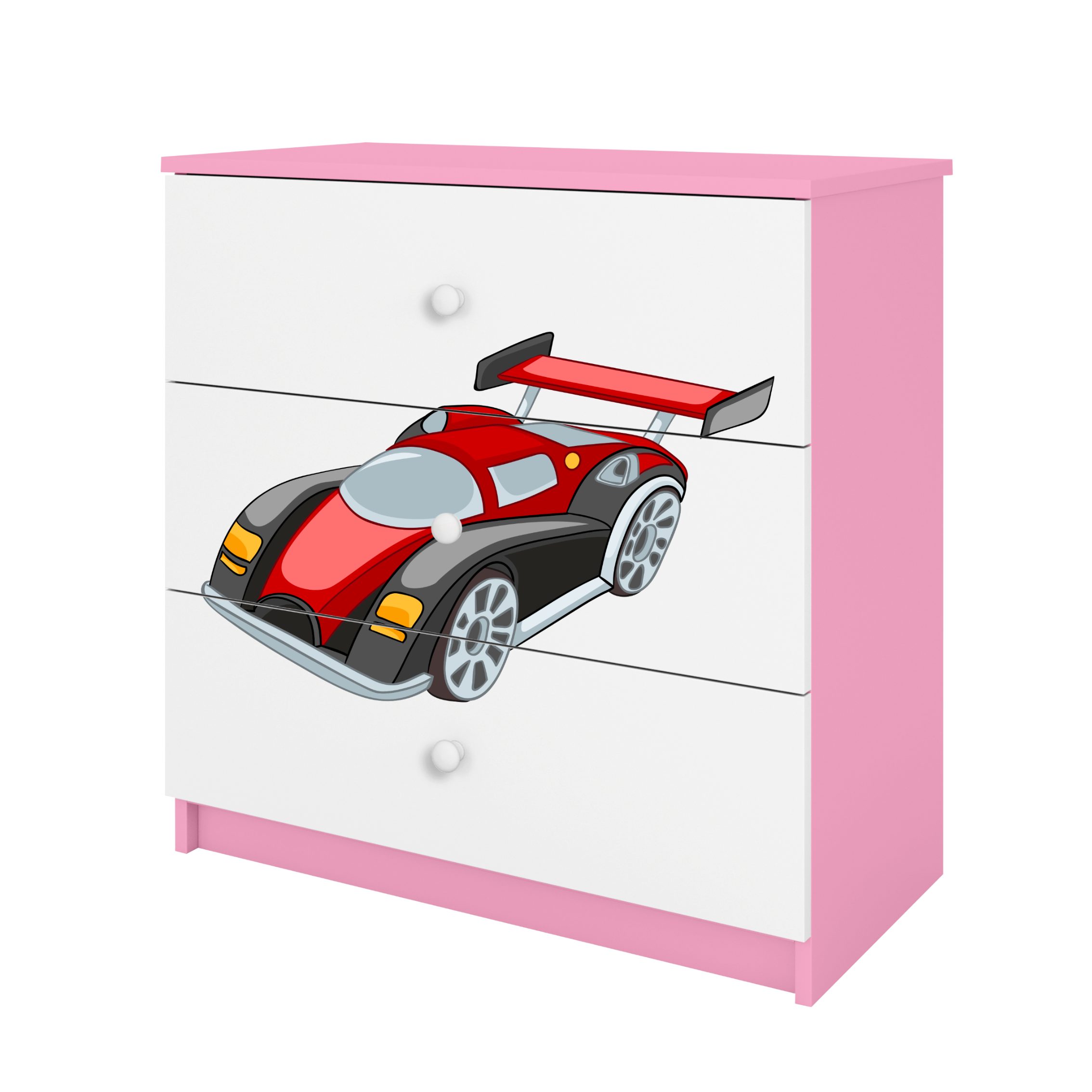 Raumhirsch Furniture Kinderregal Kinderkommode mit Motiv, Spielzeugregal mit Schubladen - Kinderzimmermöbel, stabile Konstruktion, kindgerecht, verschiedene Farben & Designs