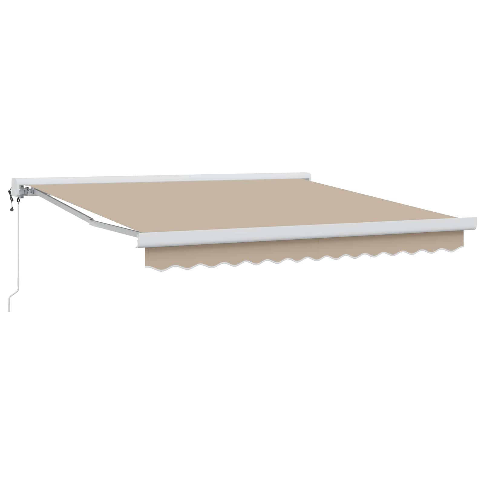 vidaXL Markise Ausziehbare Markise Beige 300 x 250 x 165 cm Stoff und Metall (1-St)