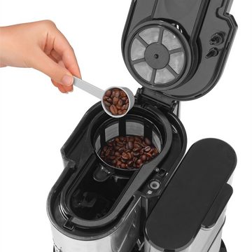 Barista Kaffeemaschine mit Mahlwerk, 1.2l Kaffeekanne, inkl. Glaskanne 1,2l