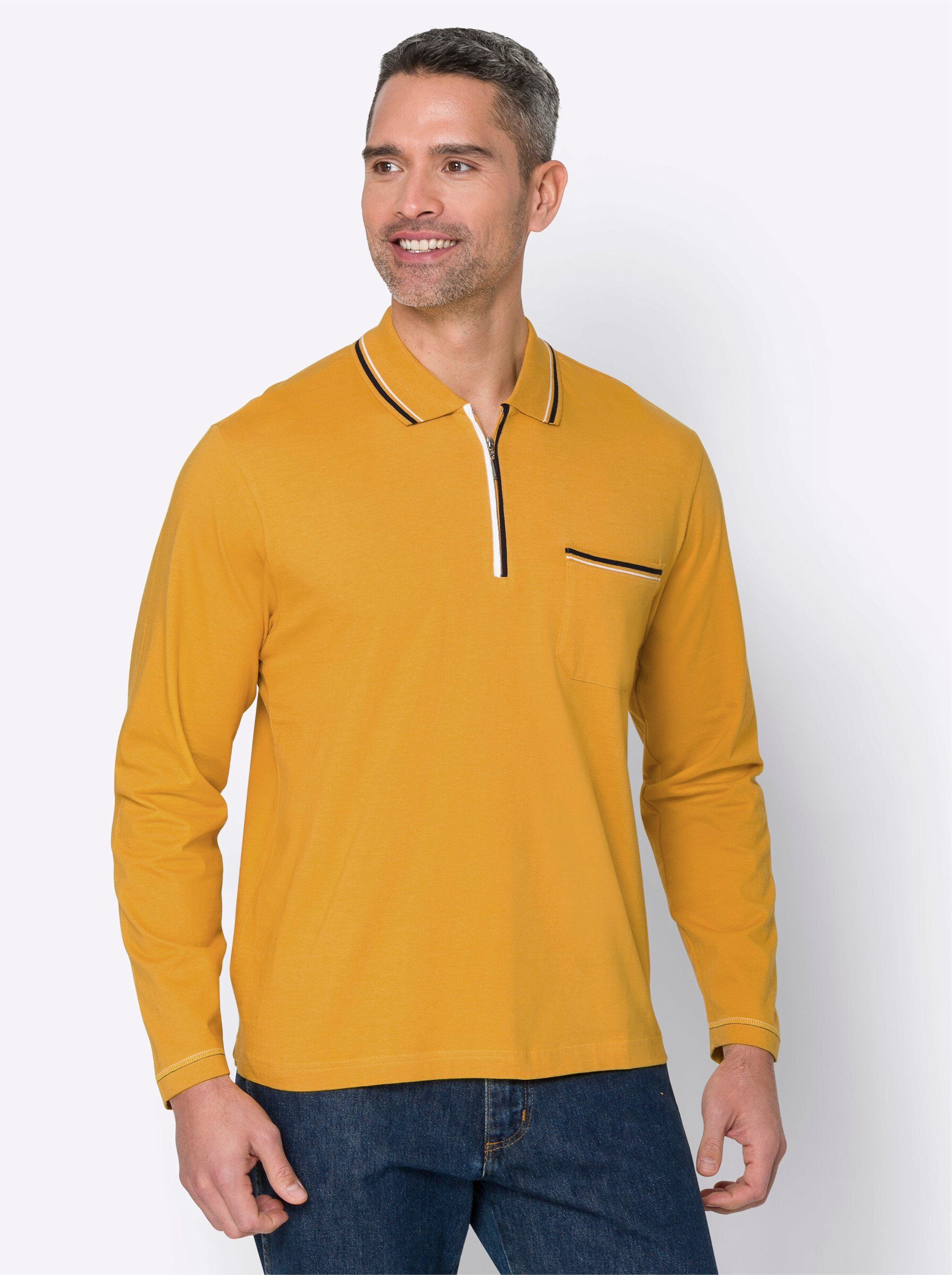 Sieh an! T-Shirt Poloshirt Langarm günstig online kaufen