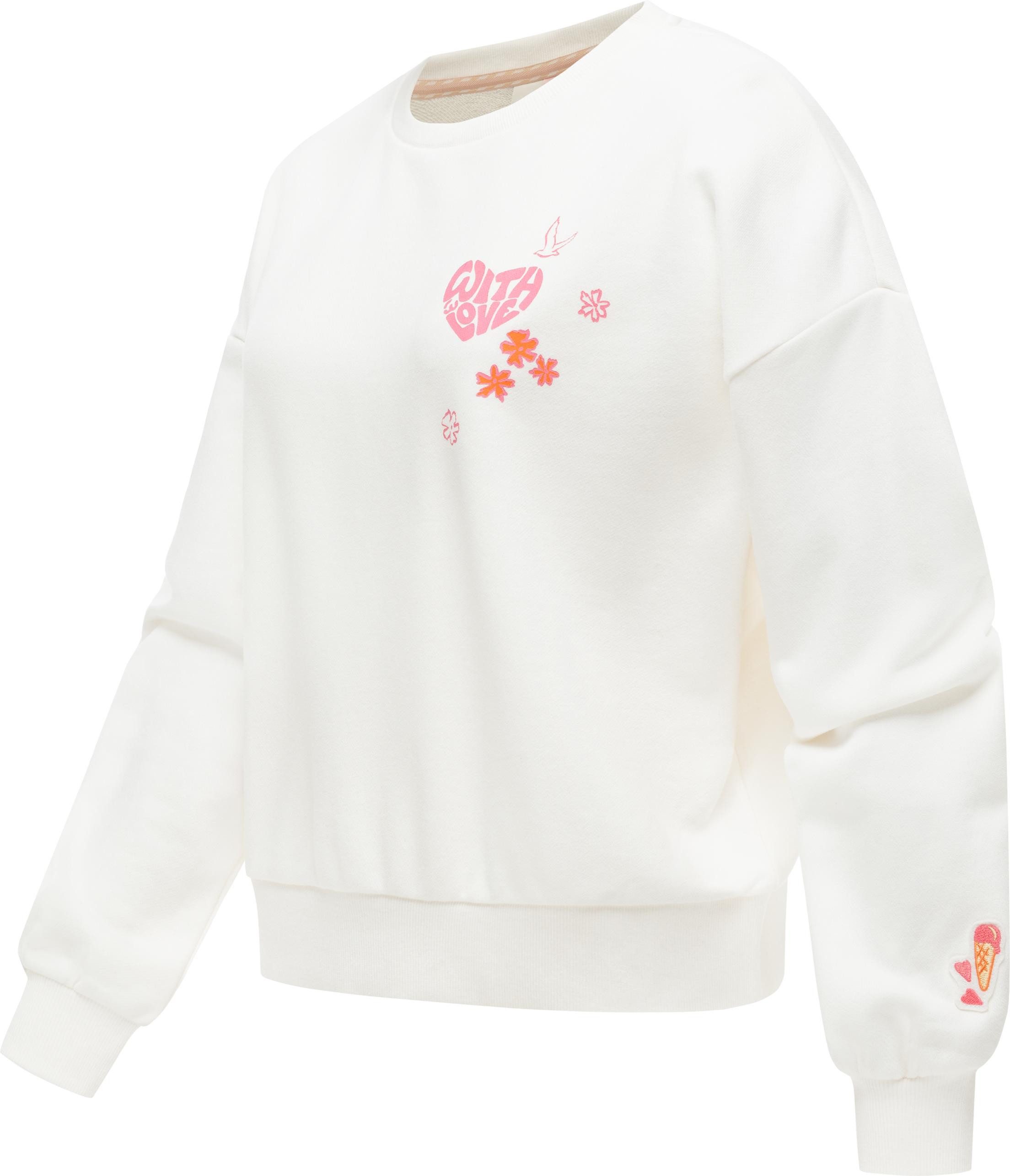 Ragwear Sweater Wuss PP lässiges oversized Damen Sweatshirt mit Print