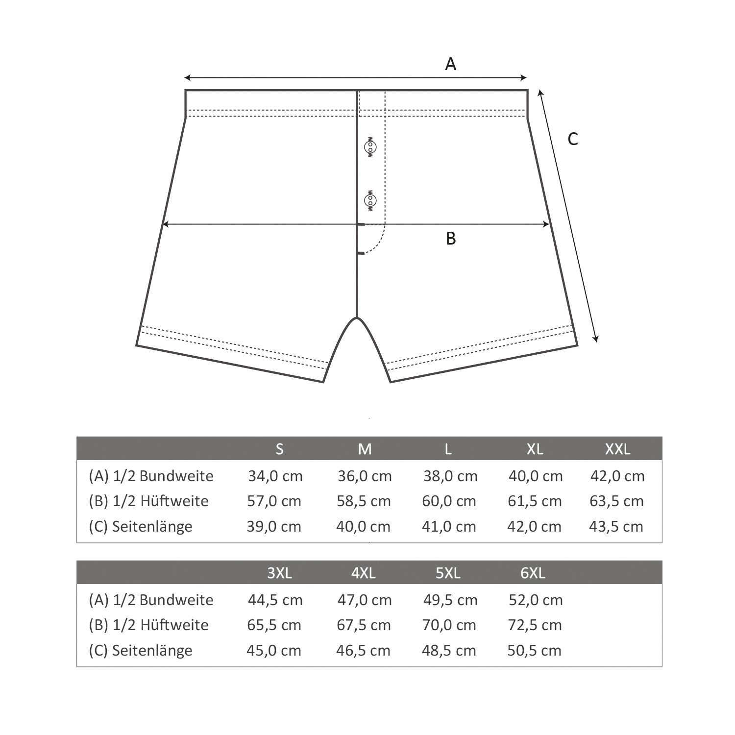 Gomati Boxershorts Herren Jersey Boxershorts (2 Stück) Baumwolle