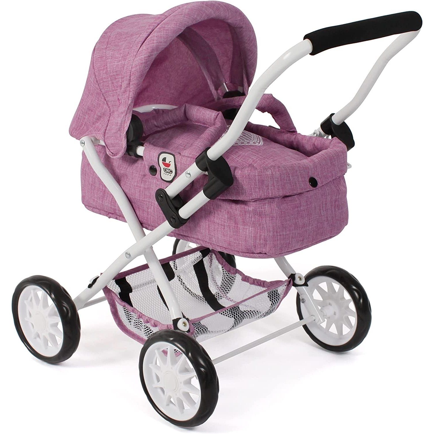CHIC2000 Puppenwagen 555-62 Mini-Kuschelwagen "SMARTY", Jeans pink