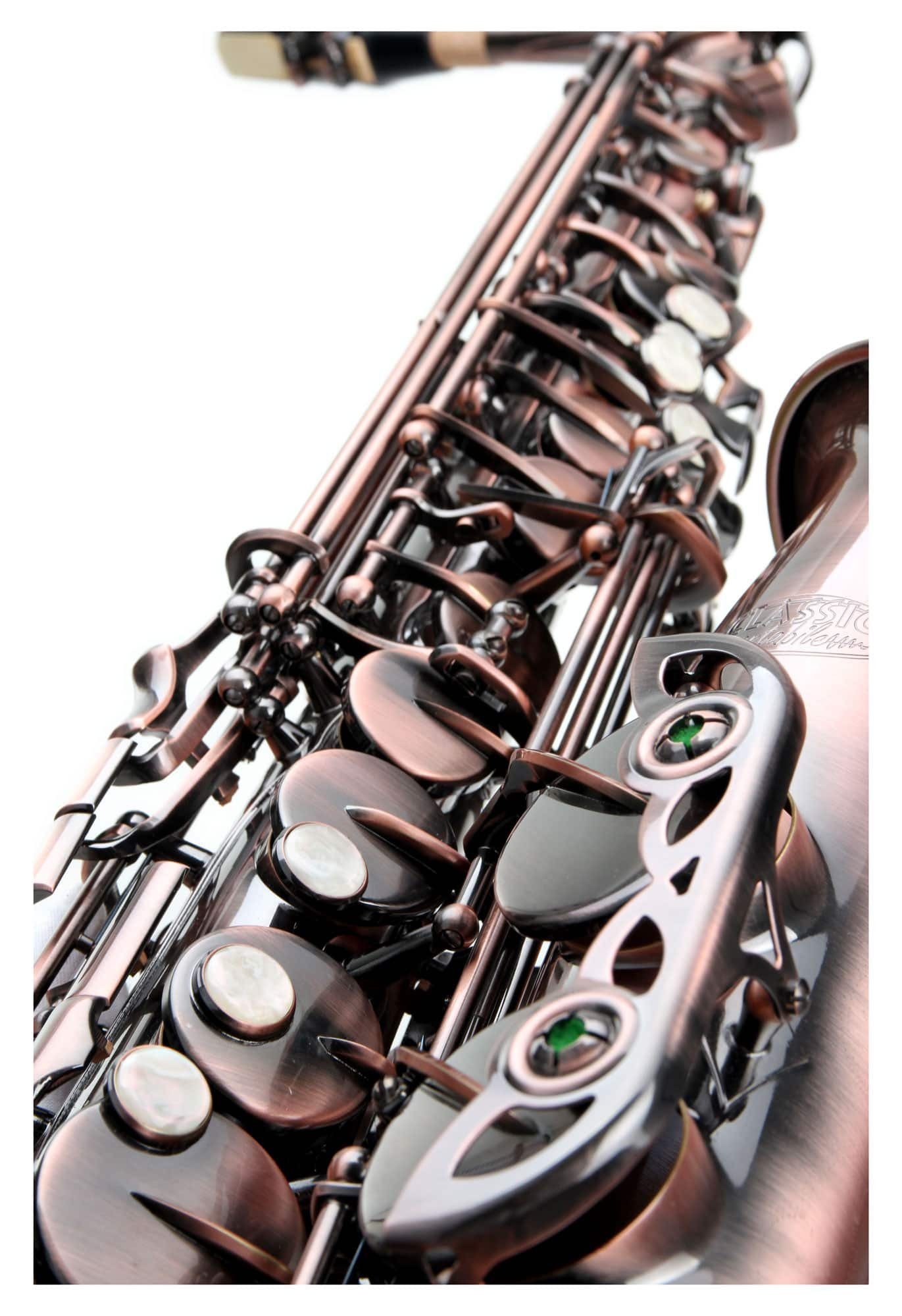 Classic Cantabile Saxophon Alt Saxophon, Alto Sax Spar-Set, 6-St., Set mit Koffer, Zubehör und Blätter, Altsaxophon mit Hoch-Fis-Klappen