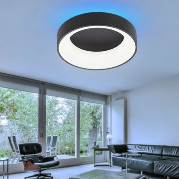WOFI LED Deckenleuchte, LED-Leuchtmittel fest verbaut, Kaltweiß, Warmweiß, Neutralweiß, Tageslichtweiß, Farbwechsel, Deckenleuchte Wohnzimmer LED Deckenleuchte RGB Deckenlampe