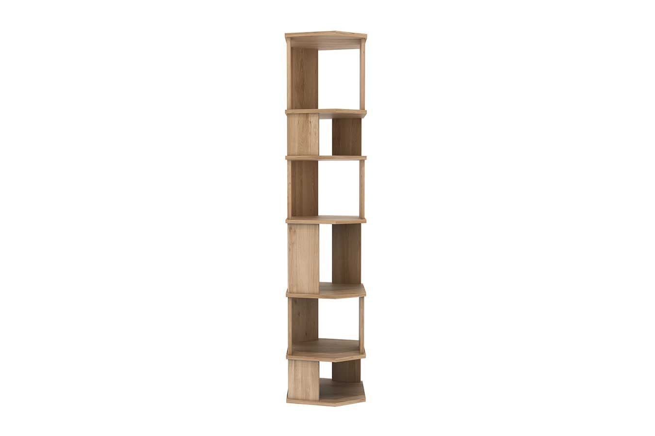 daslagerhaus living Standregal Hochregal Stairs Eiche massiv H 204 cm
