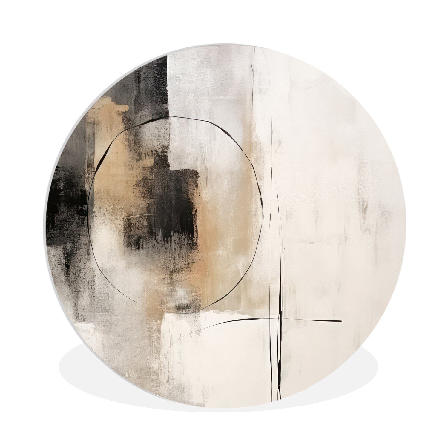 Gemälde Kunst - Abstrakt - Grau - Industriell