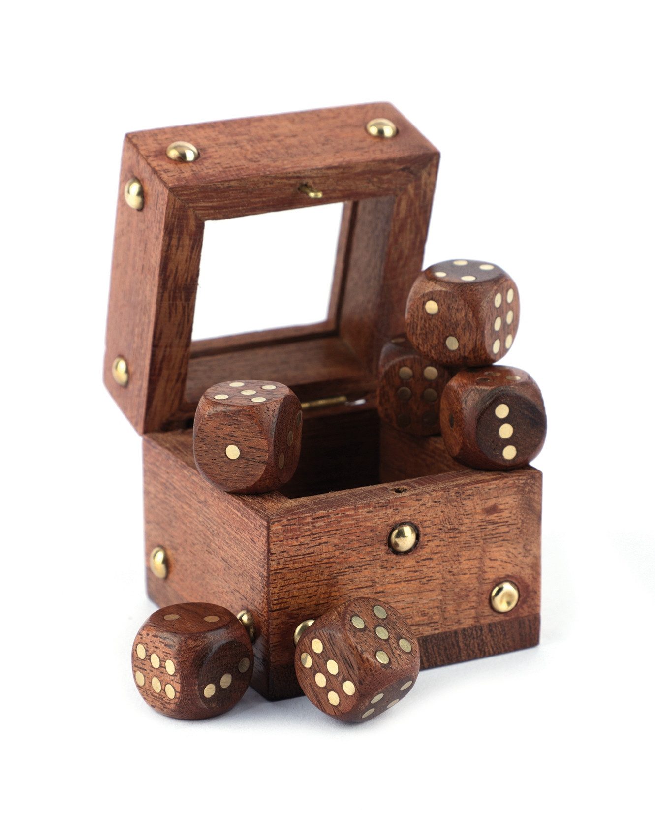 El Puente Würfelpuzzle Würfelbox mit 6 Würfeln, Handmade, Puzzleteile, Handmade