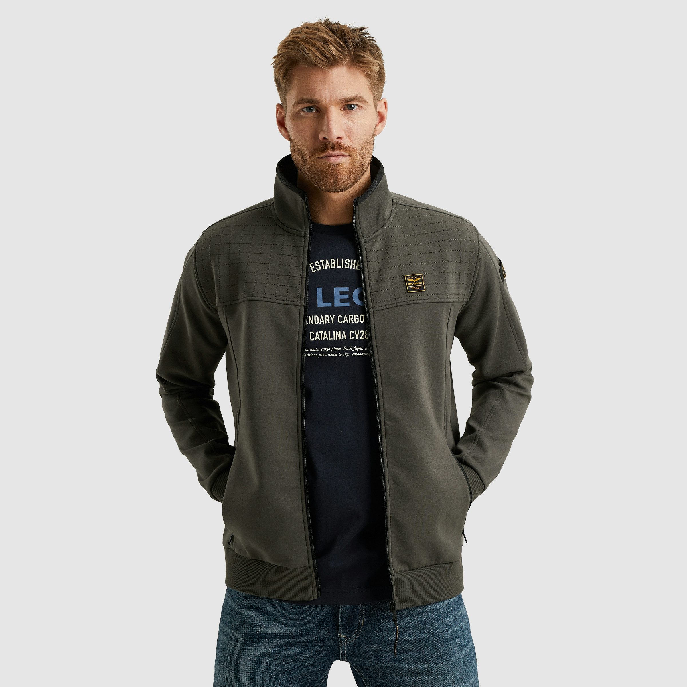 PME LEGEND Sweatjacke mit Reißverschluss günstig online kaufen