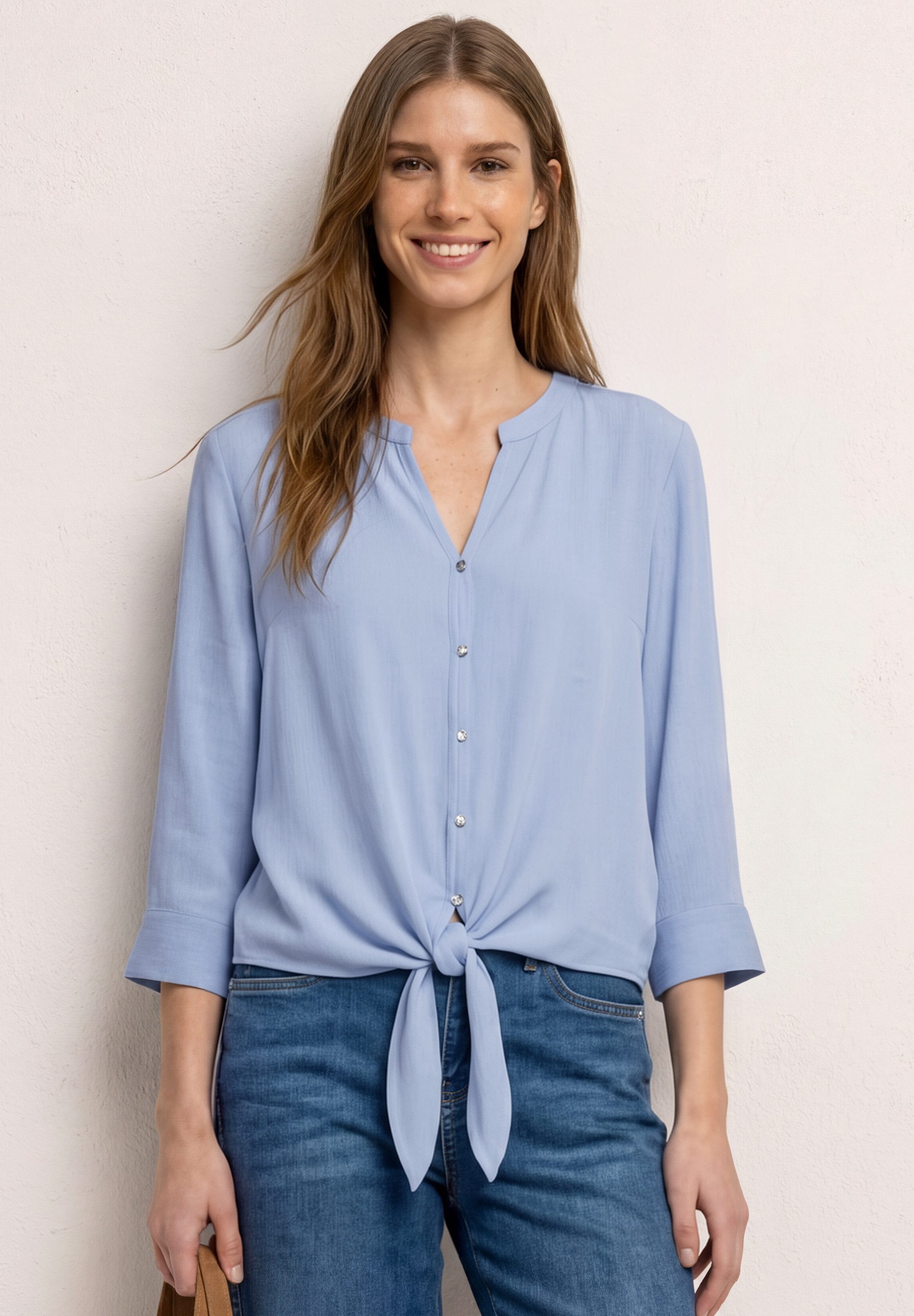 STREET ONE Klassische Bluse mit 3/4 Ärmeln
