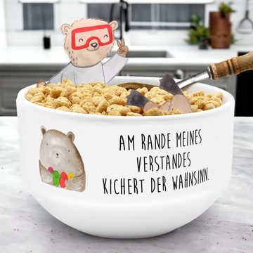 Mr. & Mrs. Panda Müslischale Bär Gefühl - Weiß - Geschenk, Teddy, Verrückt, Salatschüssel, Obstsch, Keramik, (1-tlg), Liebevolles Design