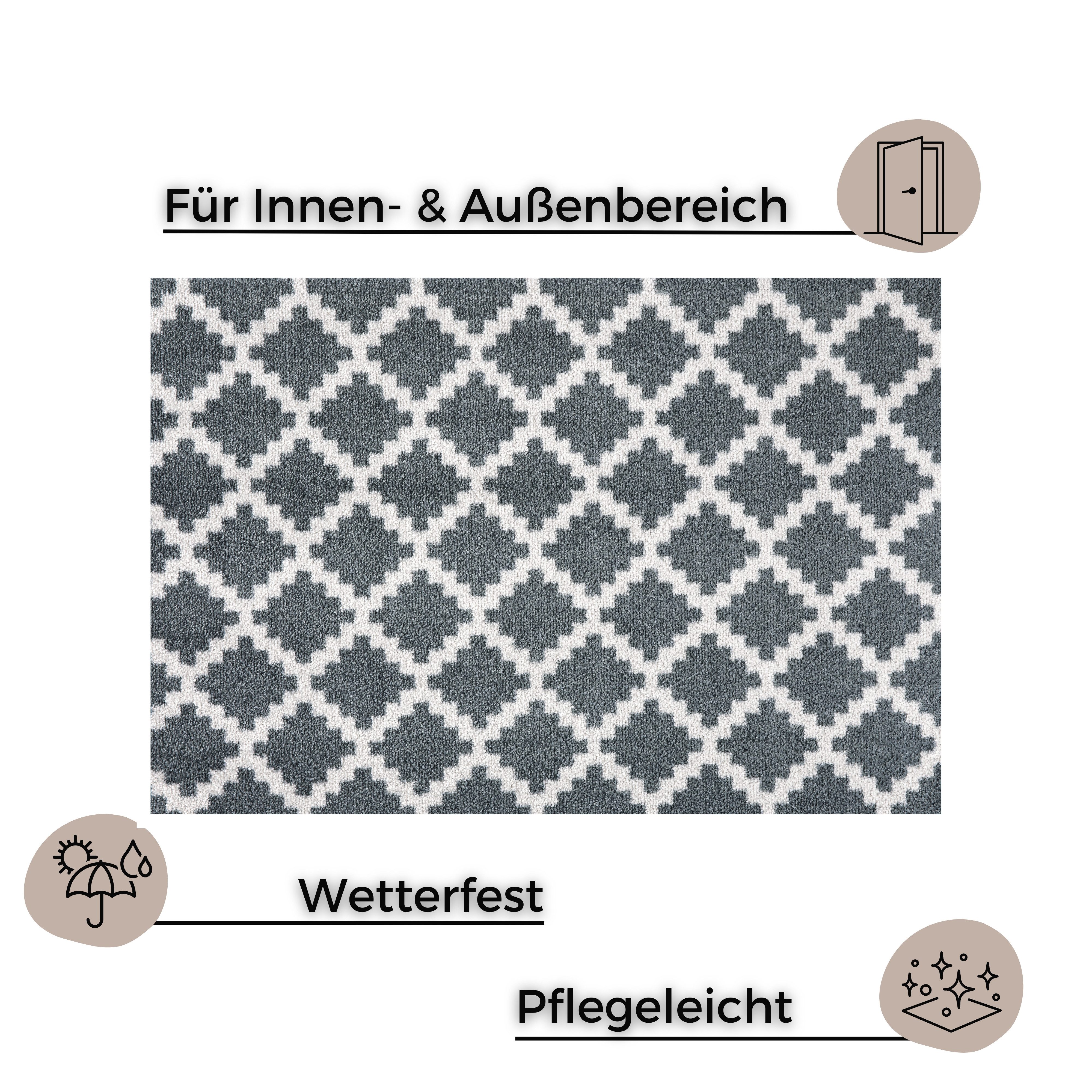 HANSE Home Fußmatte "Elegance, Türmatte" rechteckig 7 mm Höhe Schmutzfangma günstig online kaufen
